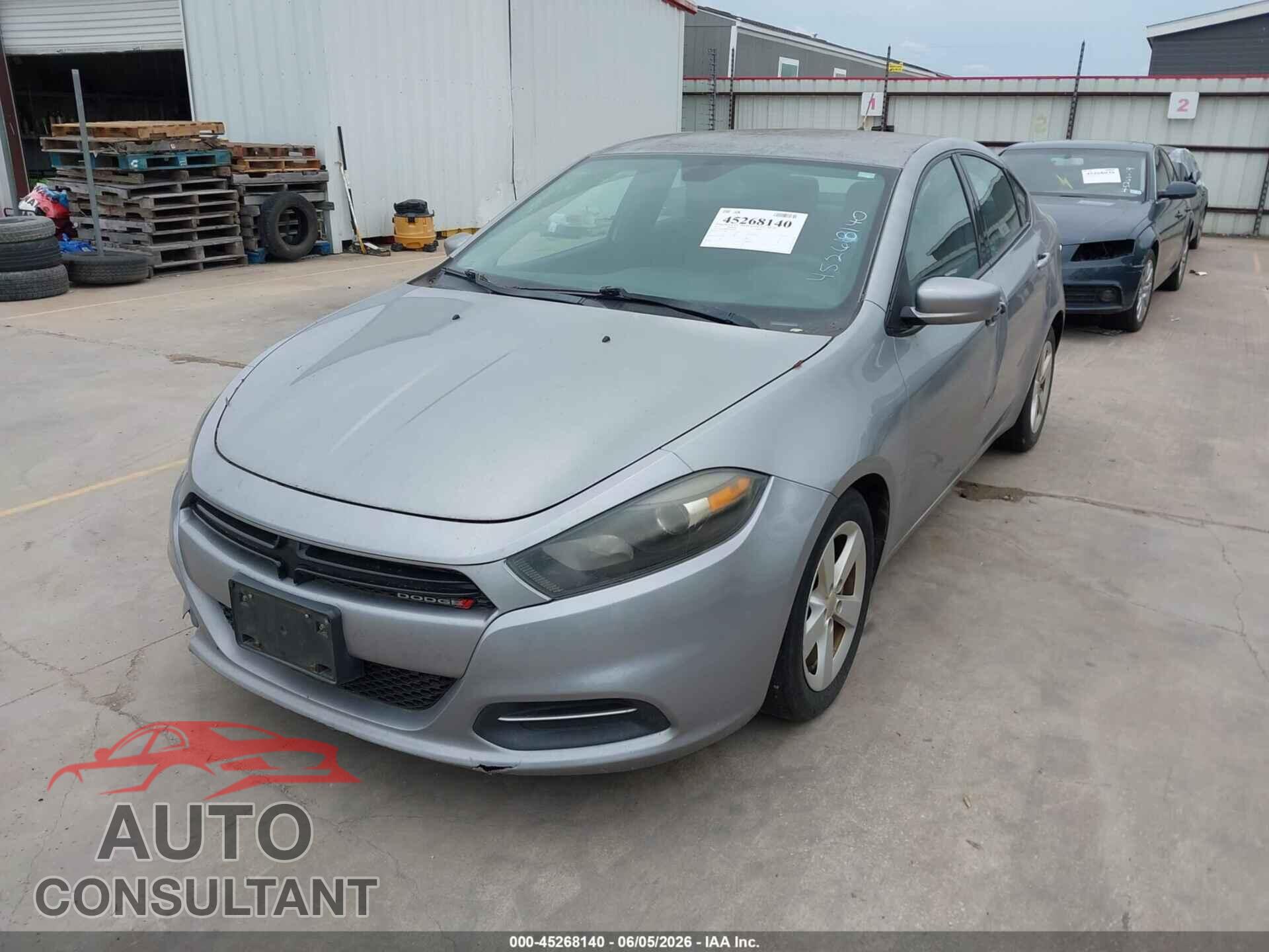 DODGE DART 2015 - 1C3CDFBB2FD223861