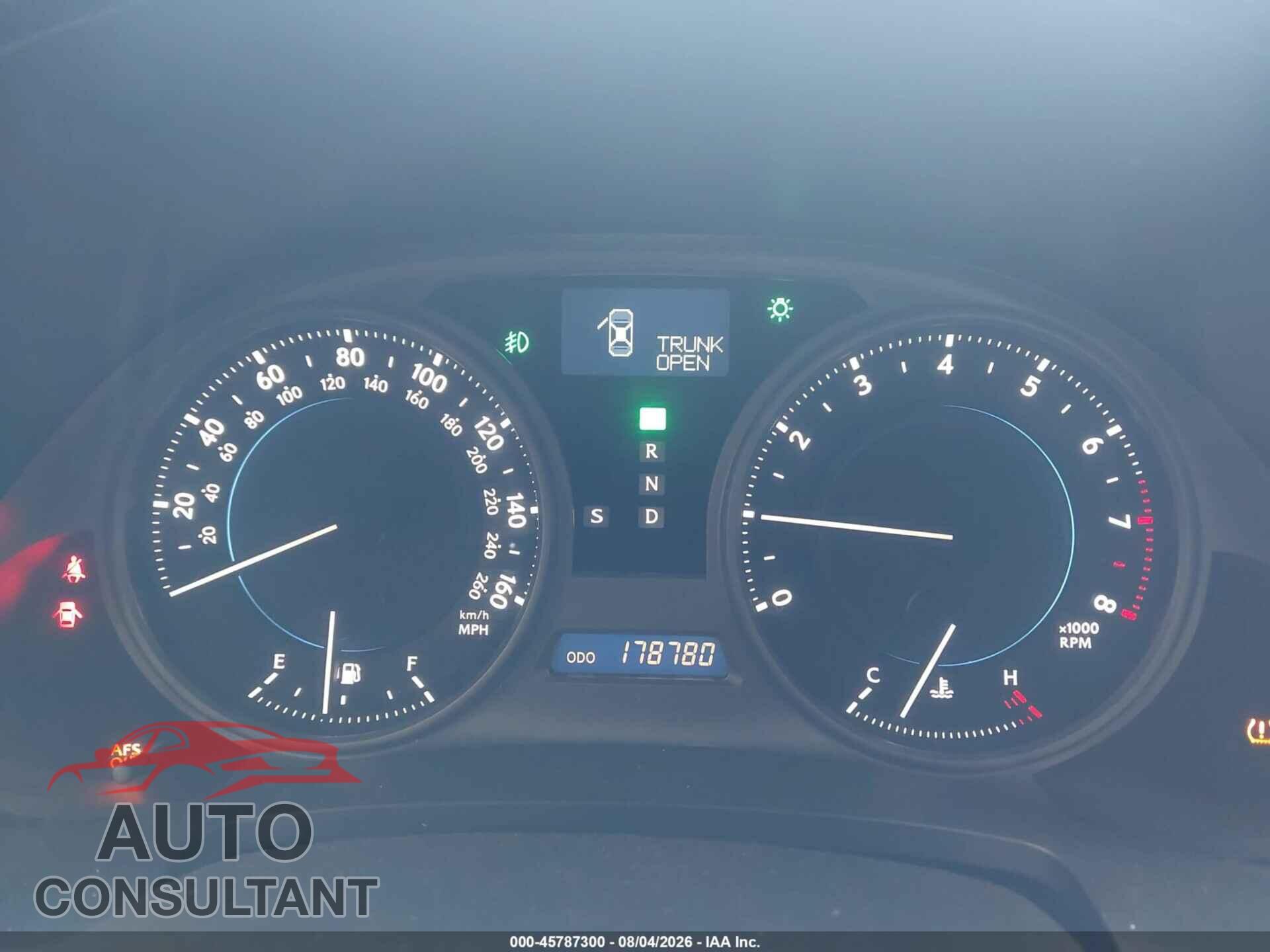 LEXUS IS 250 2010 - JTHBF5C20A5118912