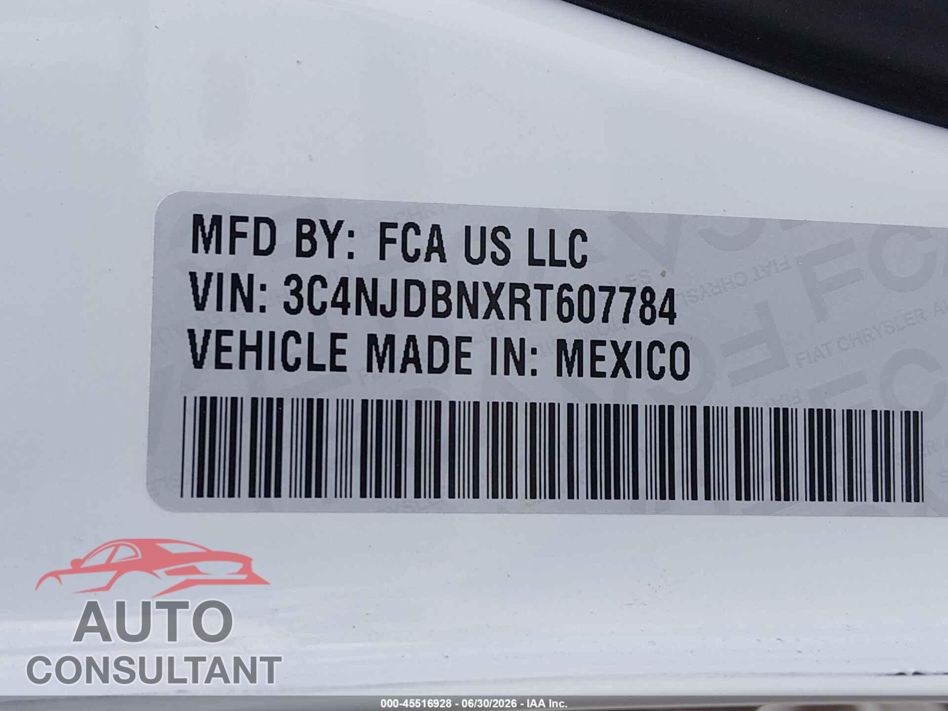 JEEP COMPASS 2024 - 3C4NJDBNXRT607784