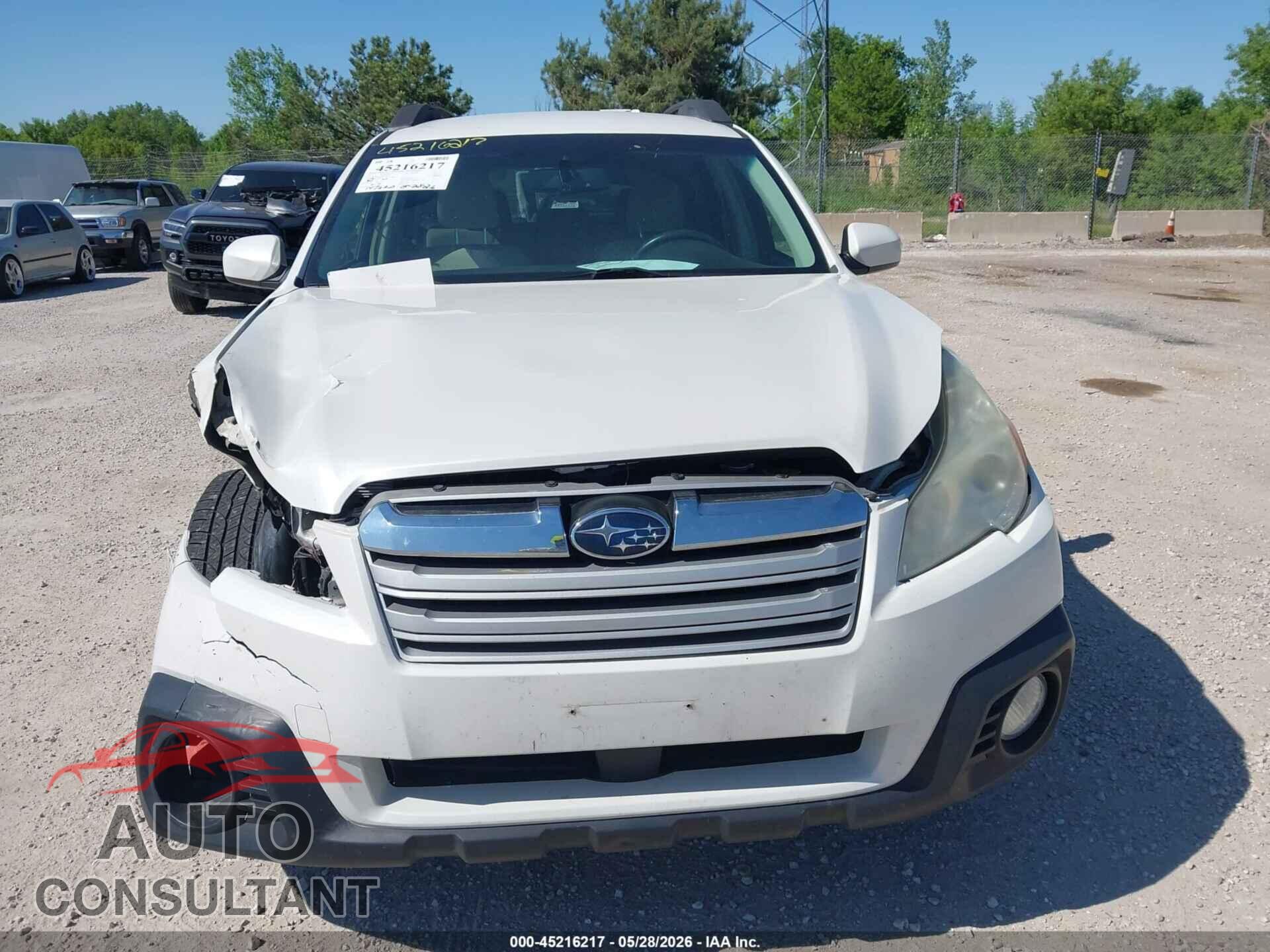 SUBARU OUTBACK 2014 - 4S4BRCCC8E3243000