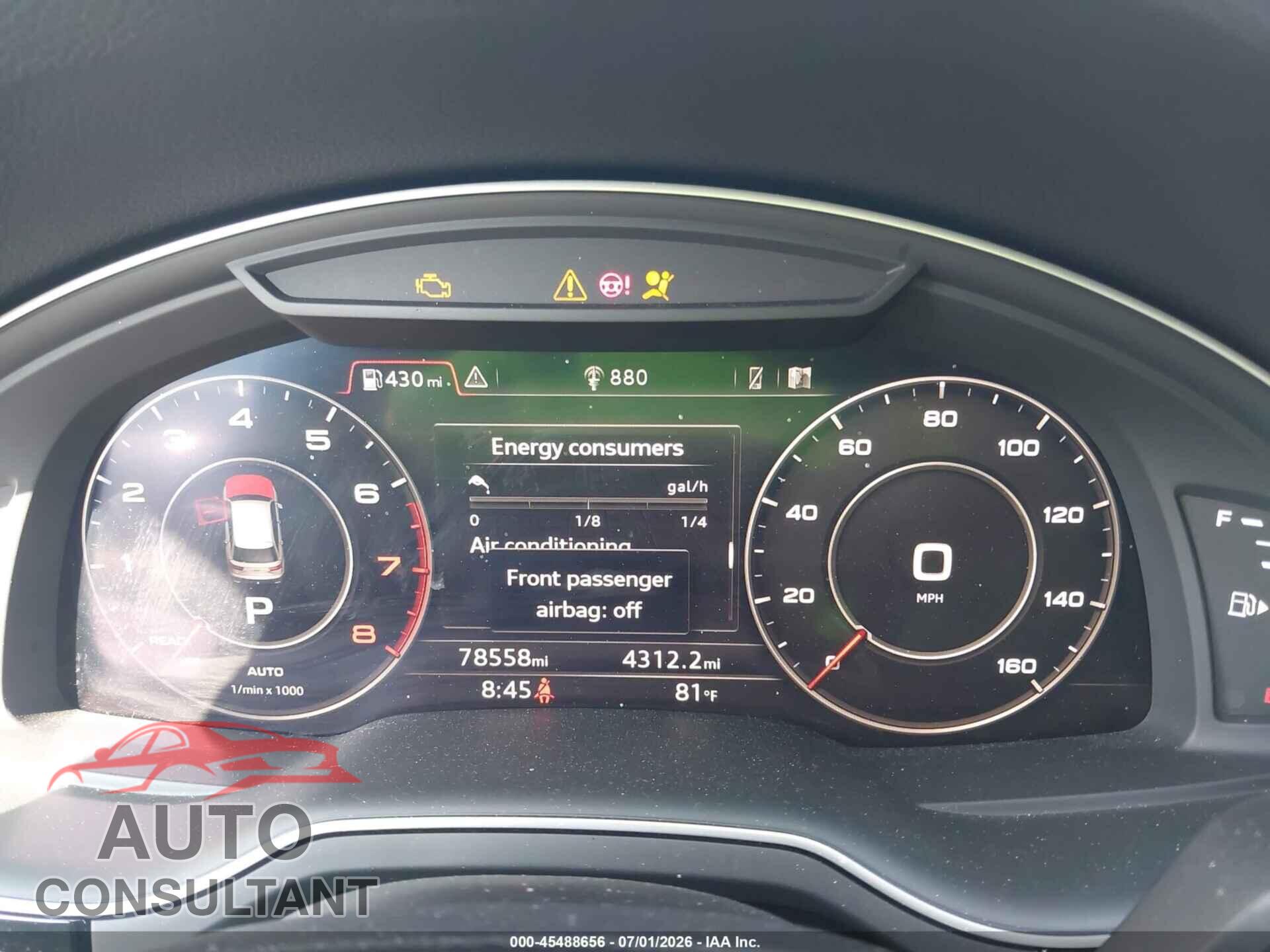 AUDI Q7 2018 - WA1VAAF76JD024367