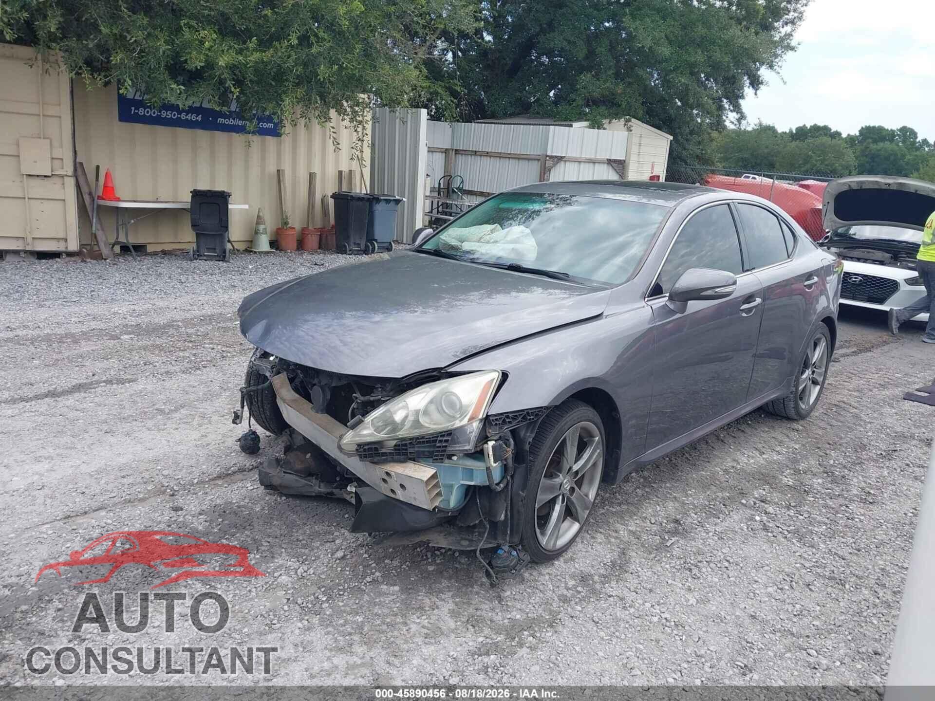 LEXUS IS 250 2012 - JTHBF5C29C5157579