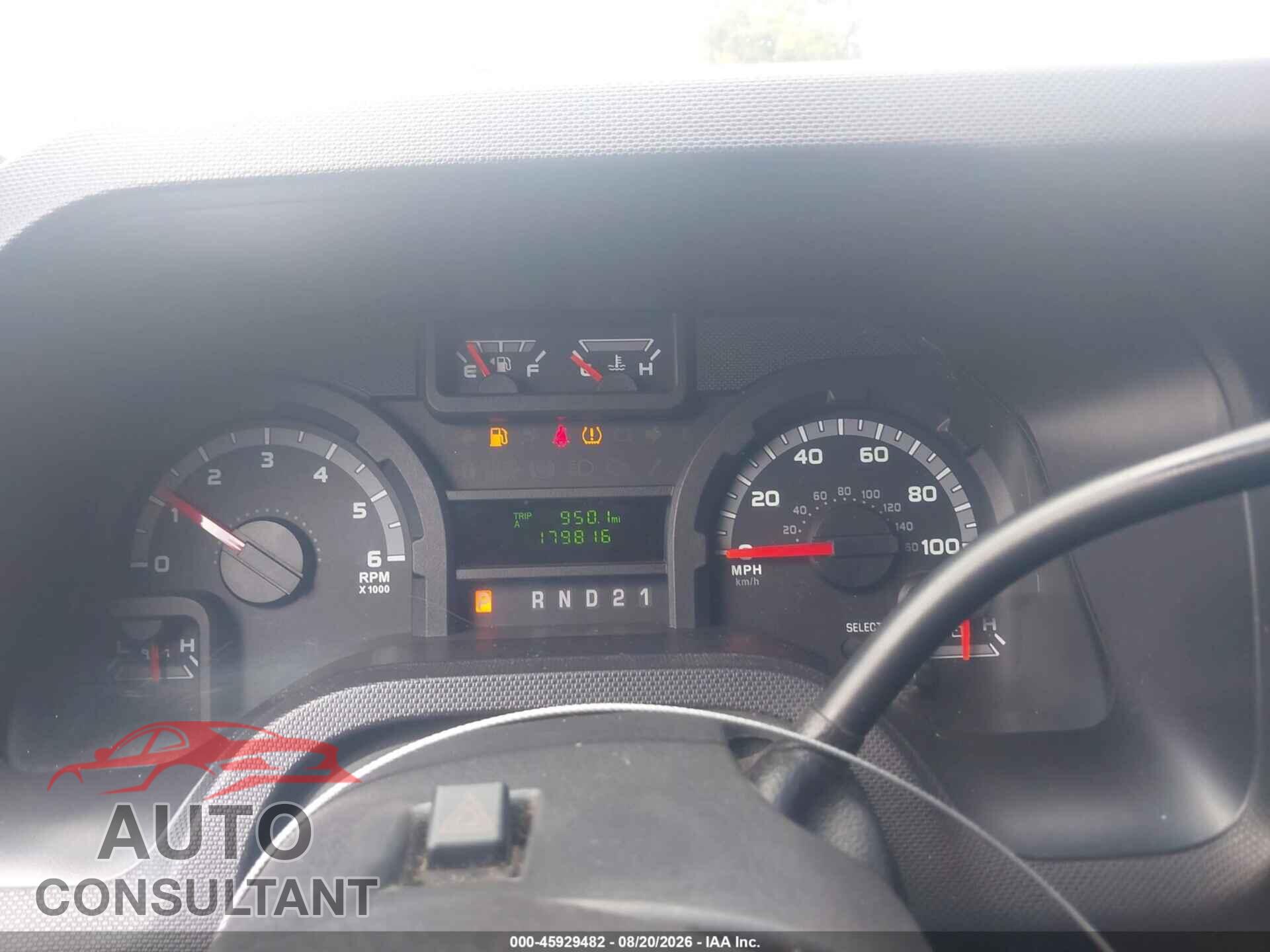 FORD E-250 2012 - 1FTNE2EW5CDB00916