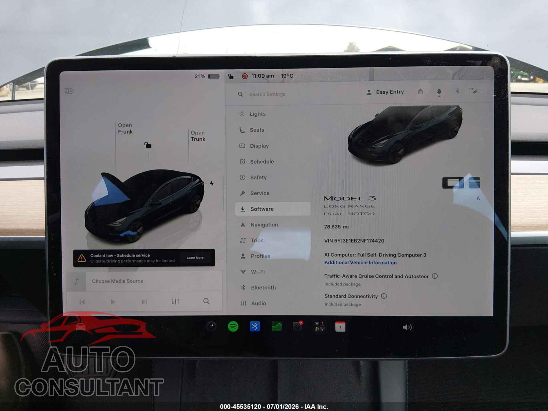 TESLA MODEL 3 2022 - 5YJ3E1EB2NF174420