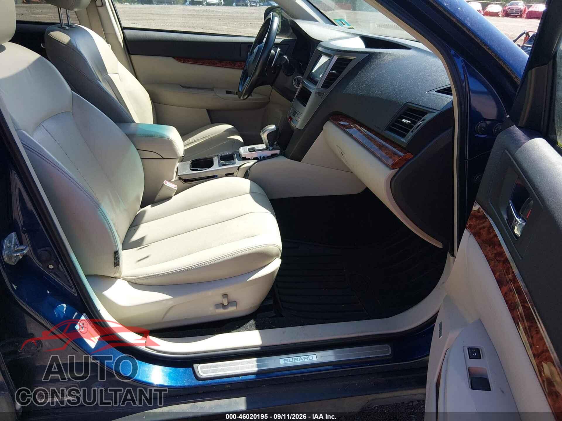 SUBARU OUTBACK 2011 - 4S4BRBLC3B3405833