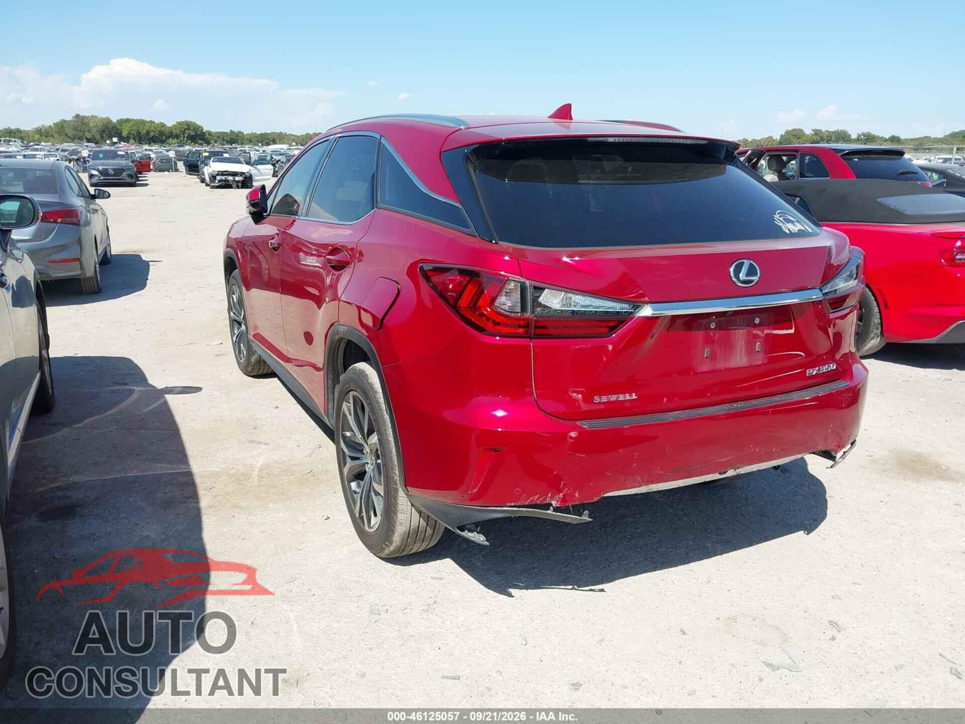 LEXUS RX 350 2019 - 2T2ZZMCA0KC136352