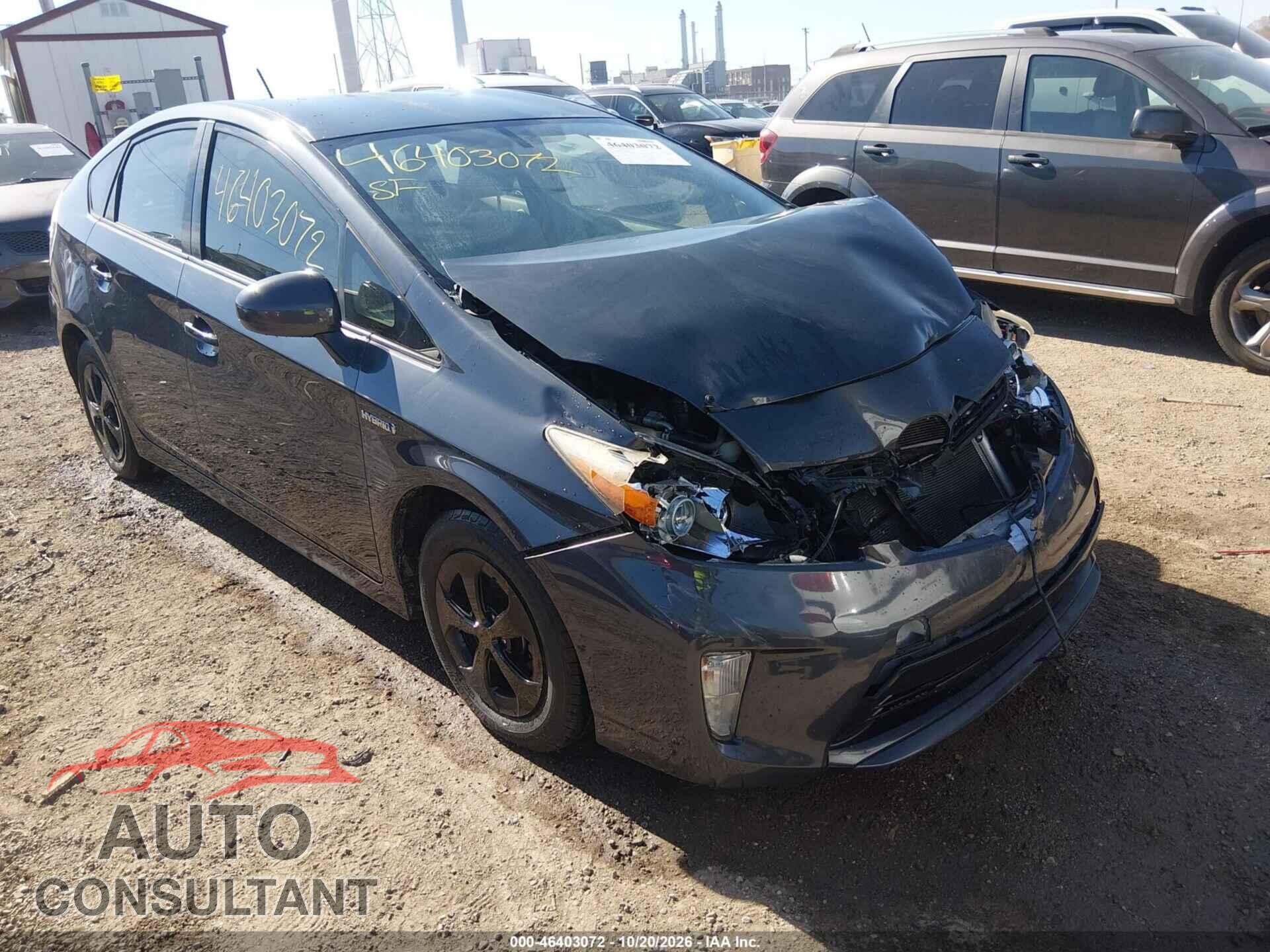 TOYOTA PRIUS 2012 - JTDKN3DUXC5458631