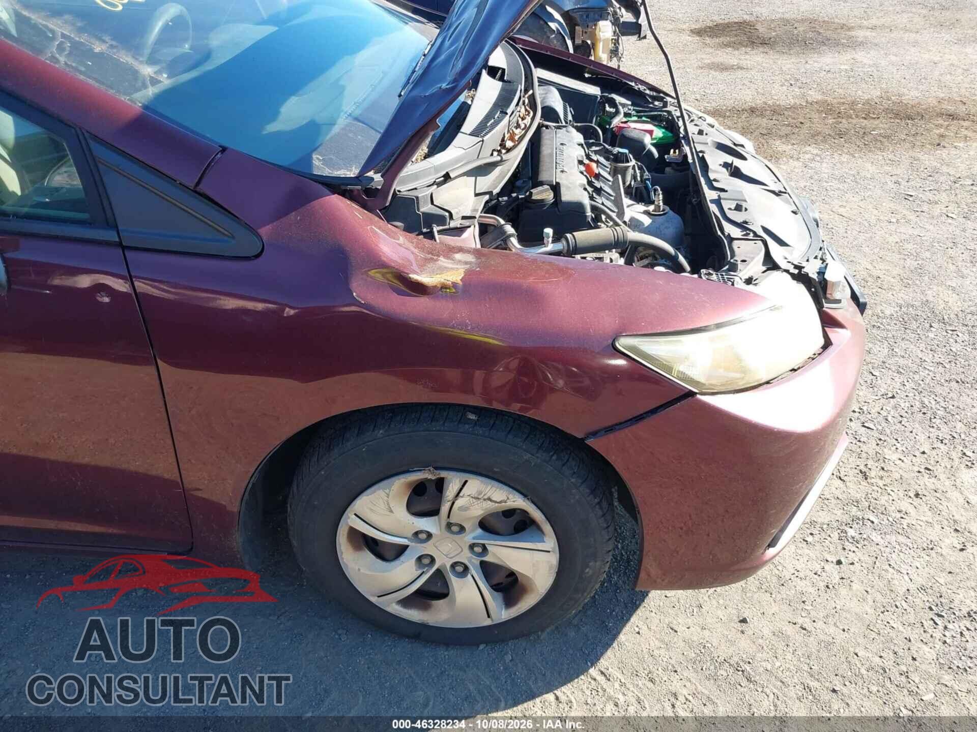 HONDA CIVIC 2013 - 19XFB2E53DE068780