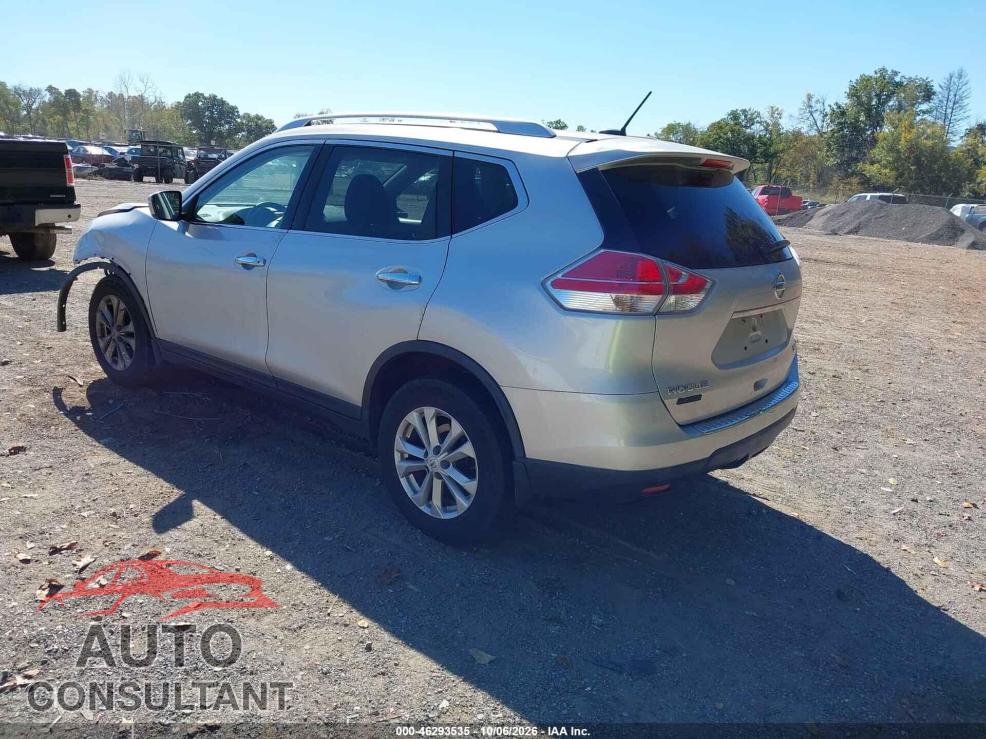NISSAN ROGUE 2015 - KNMAT2MV7FP568503