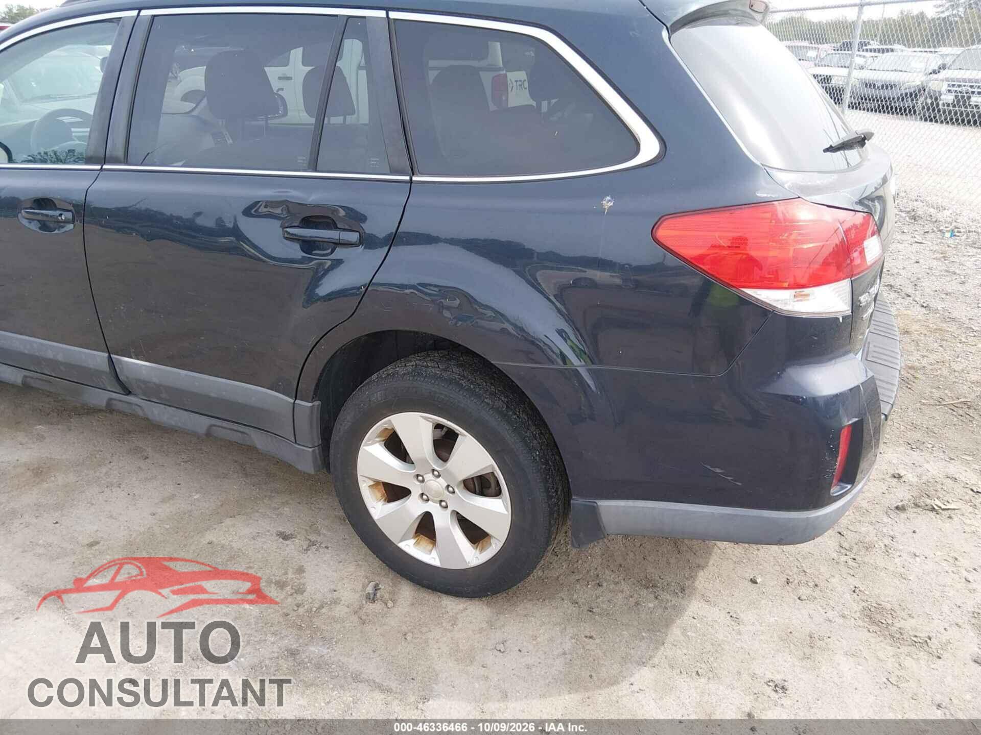SUBARU OUTBACK 2012 - 4S4BRCCC0C3223496