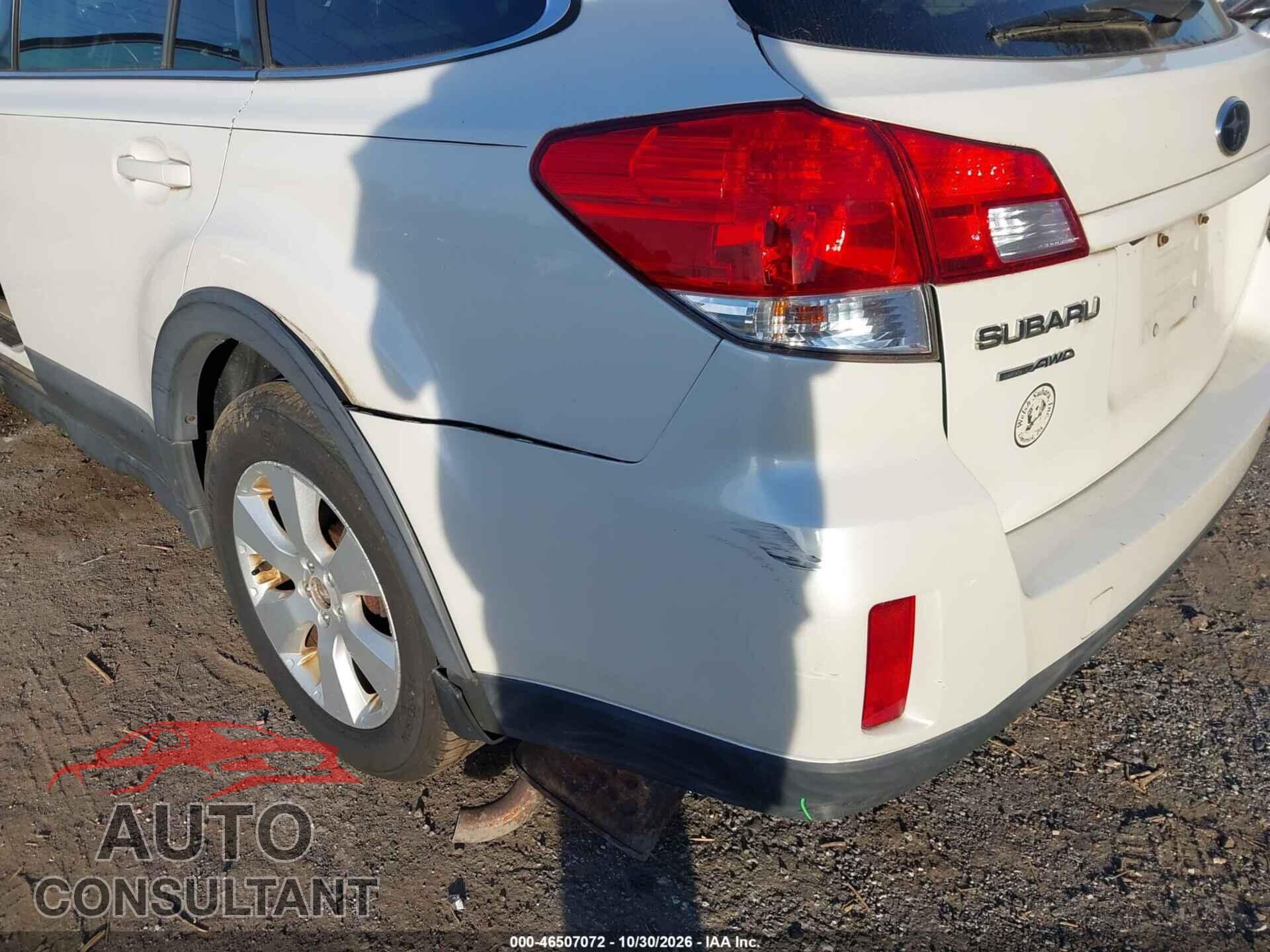 SUBARU OUTBACK 2011 - 4S4BRBLC2B3355006