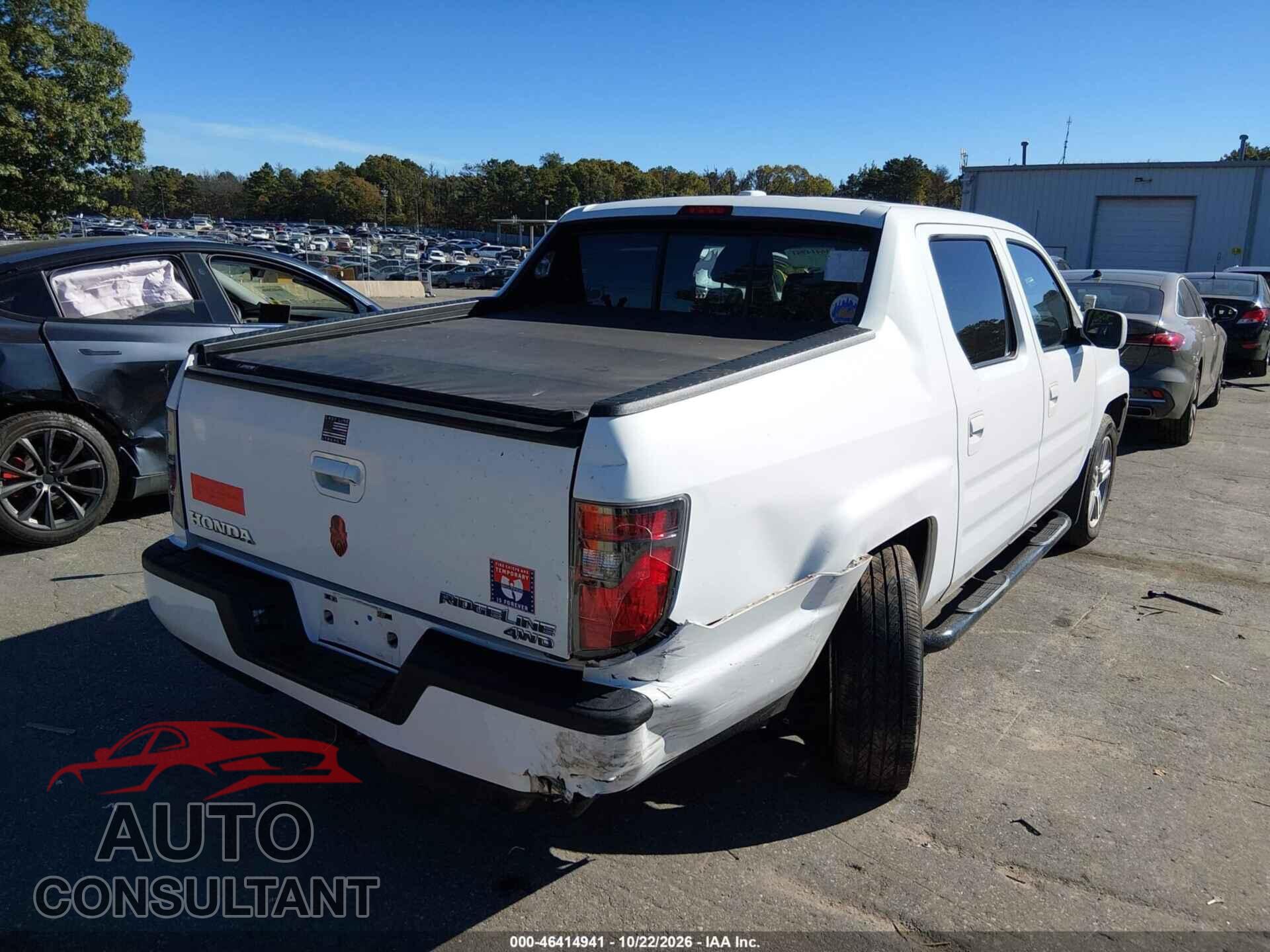HONDA RIDGELINE 2012 - 5FPYK1F58CB452796