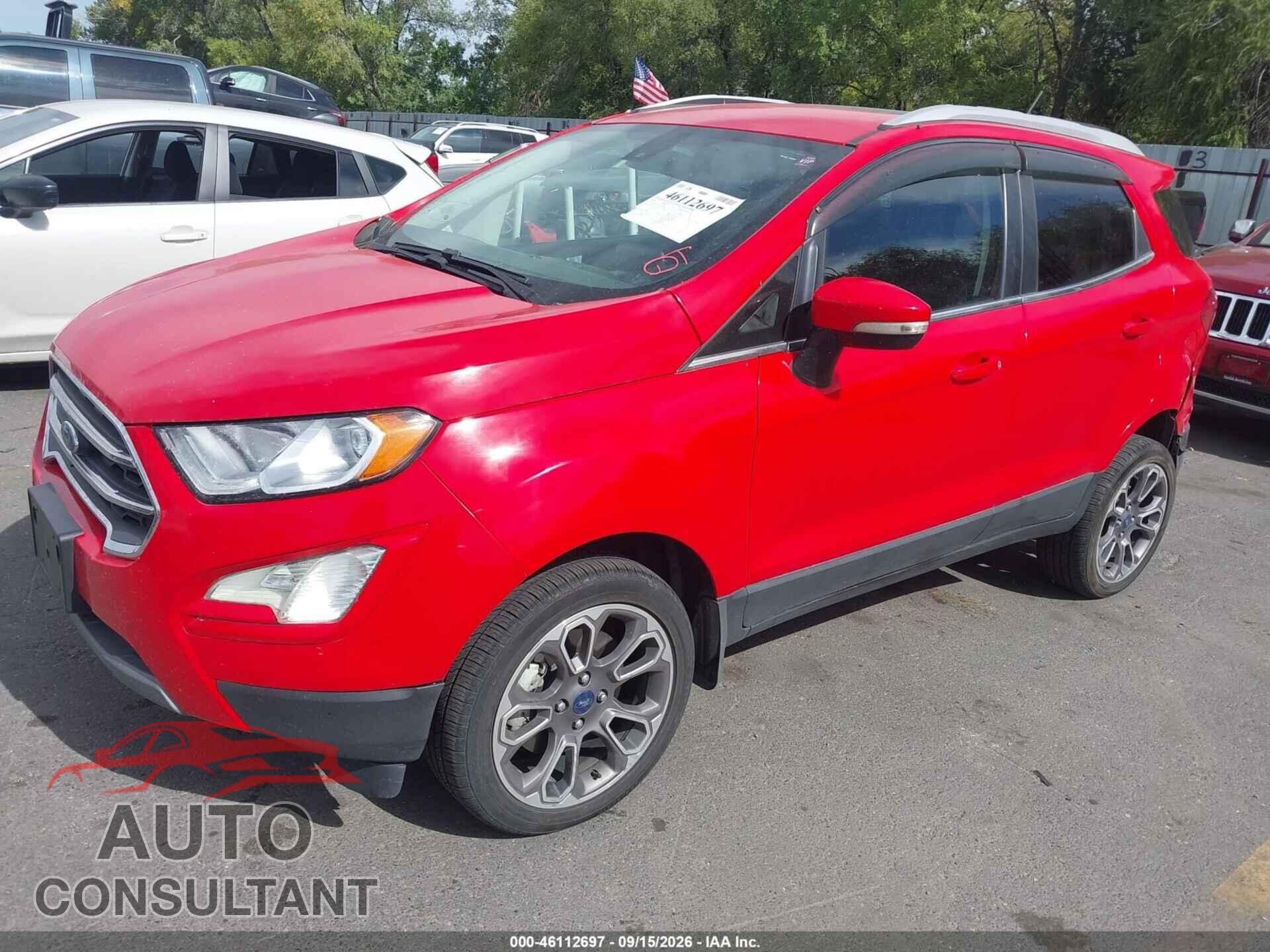 FORD ECOSPORT 2020 - MAJ6S3KL3LC363642
