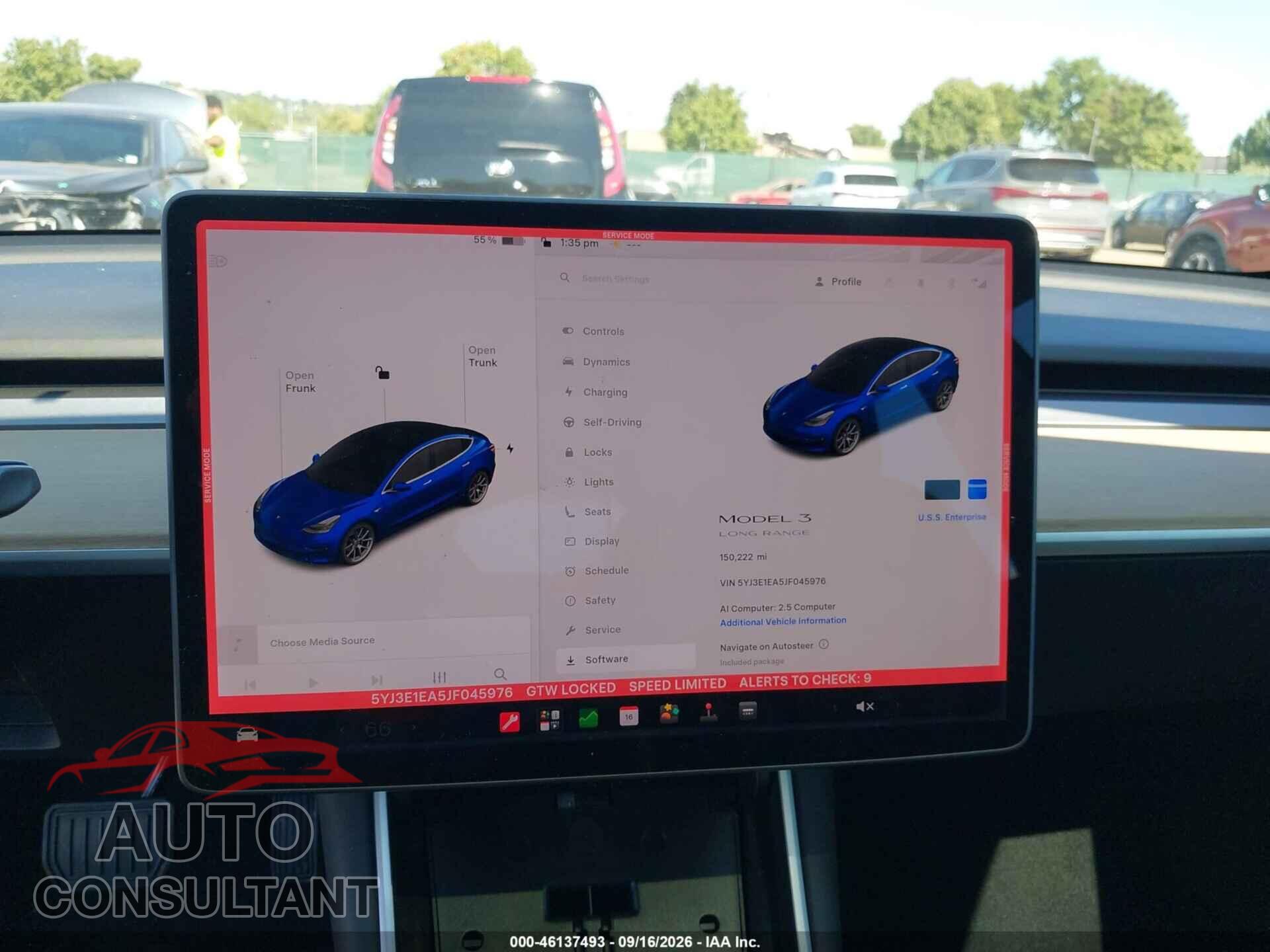 TESLA MODEL 3 2018 - 5YJ3E1EA5JF045976