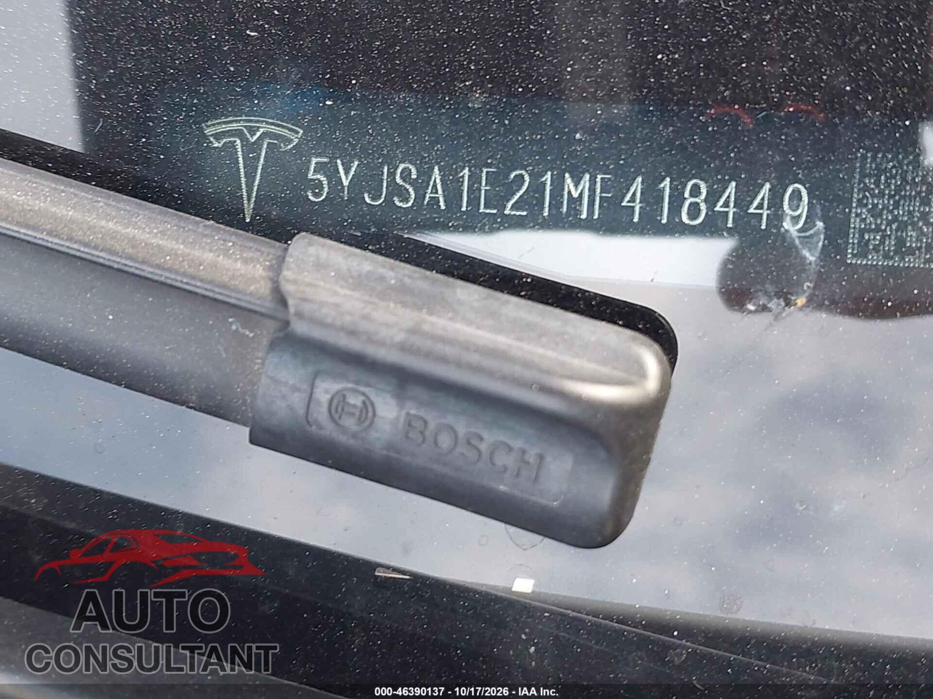 TESLA MODEL S 2021 - 5YJSA1E21MF418449