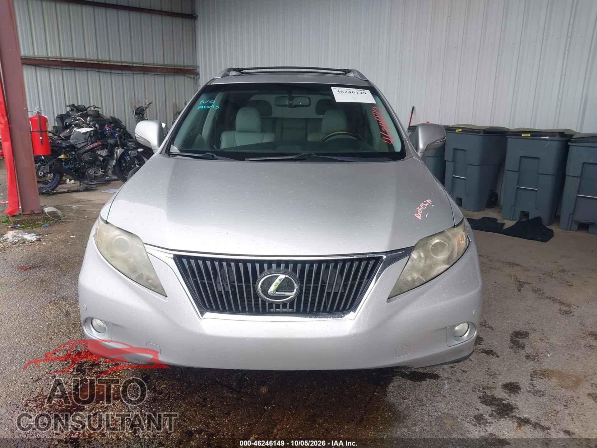 LEXUS RX 350 2011 - 2T2ZK1BA1BC063643