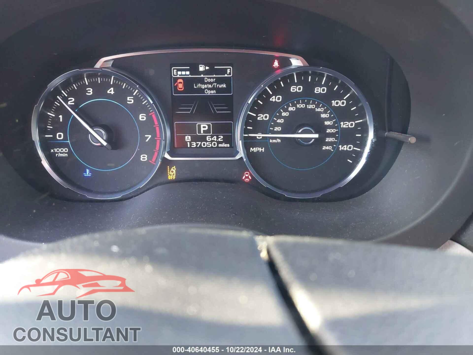 SUBARU FORESTER 2017 - JF2SJAGC8HH567941