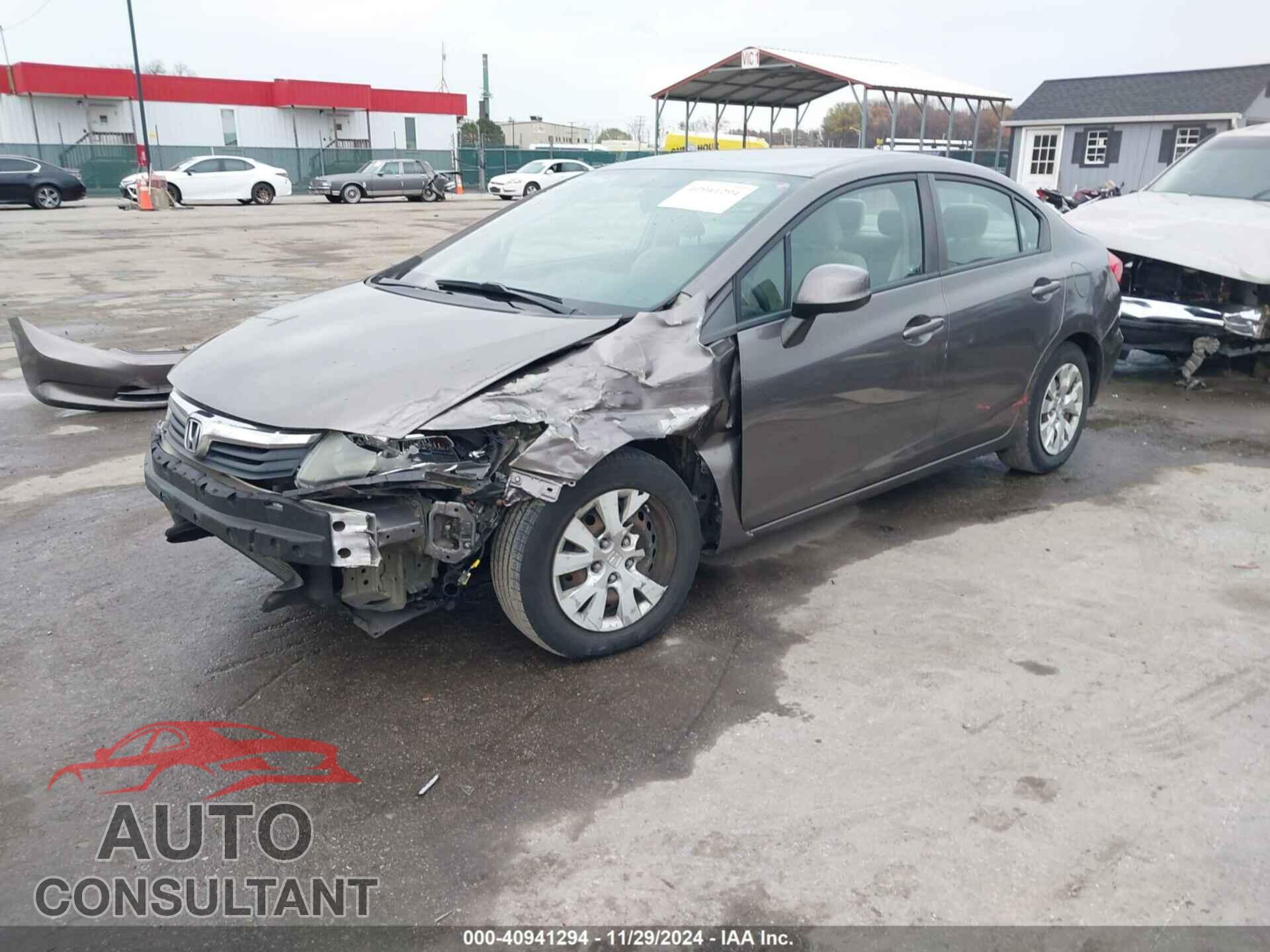 HONDA CIVIC 2012 - 19XFB2F56CE373879