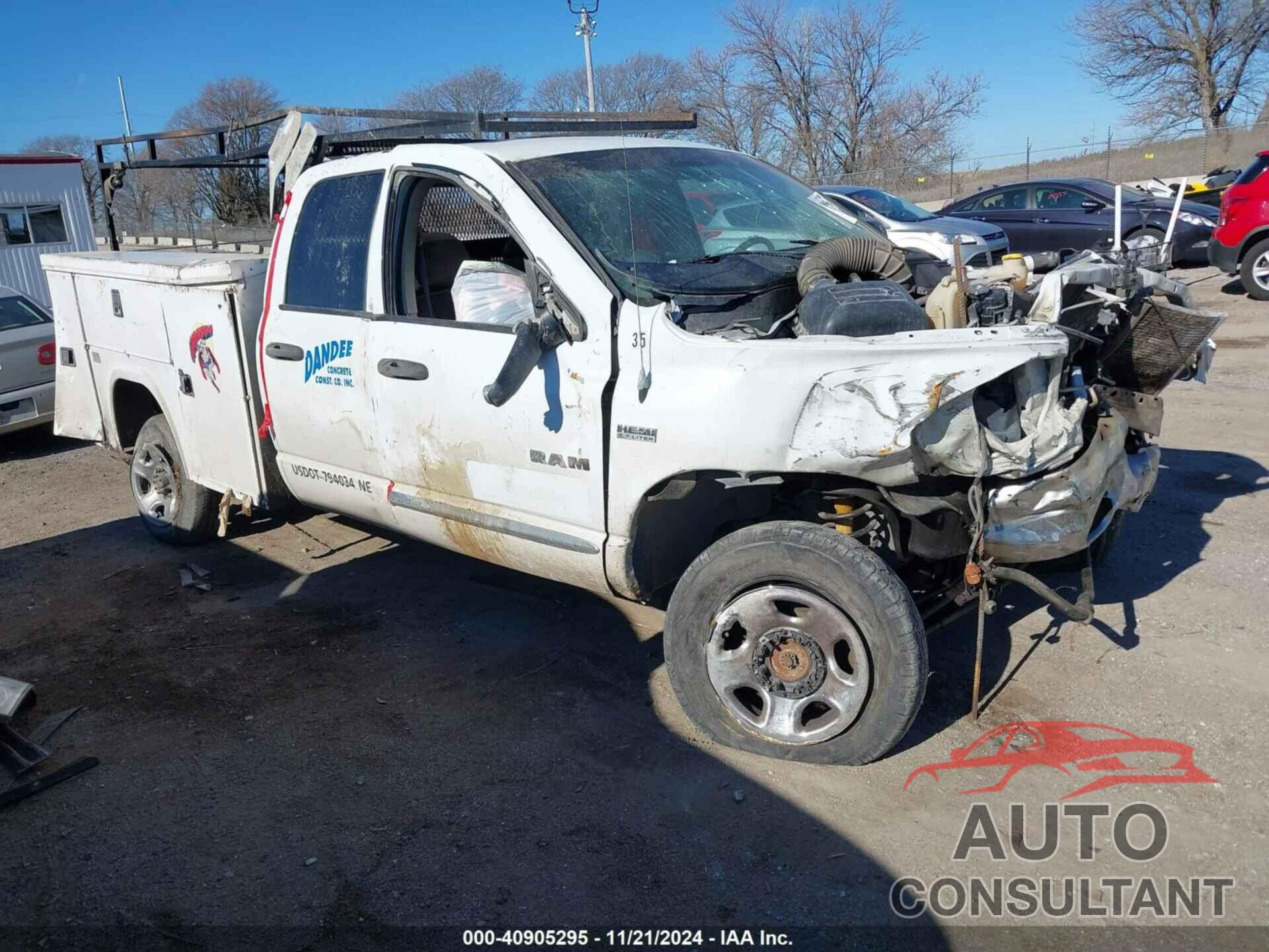 DODGE RAM 2500 2009 - 3D7KS28T19G538041