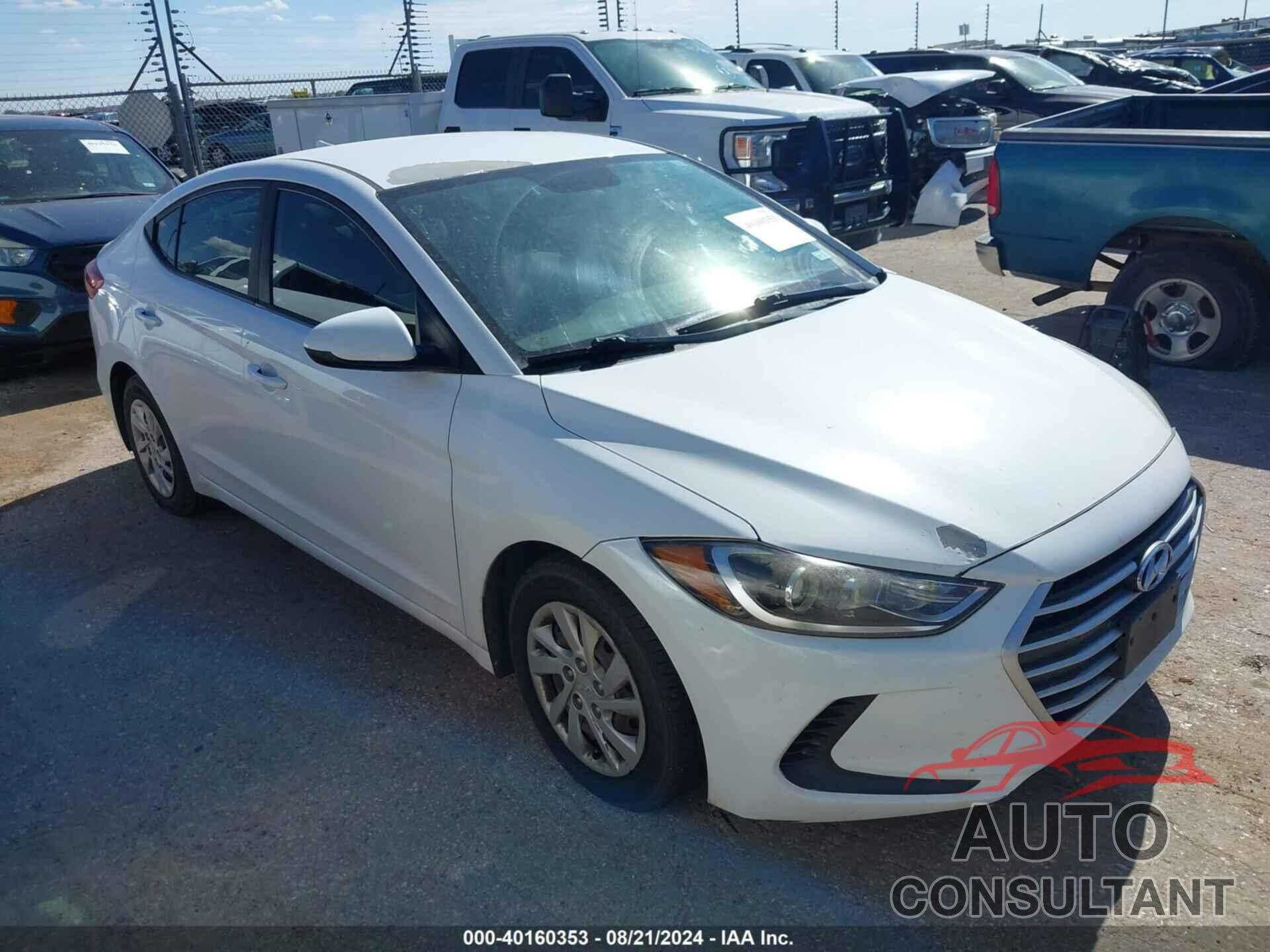 HYUNDAI ELANTRA 2017 - 5NPD74LF2HH084647