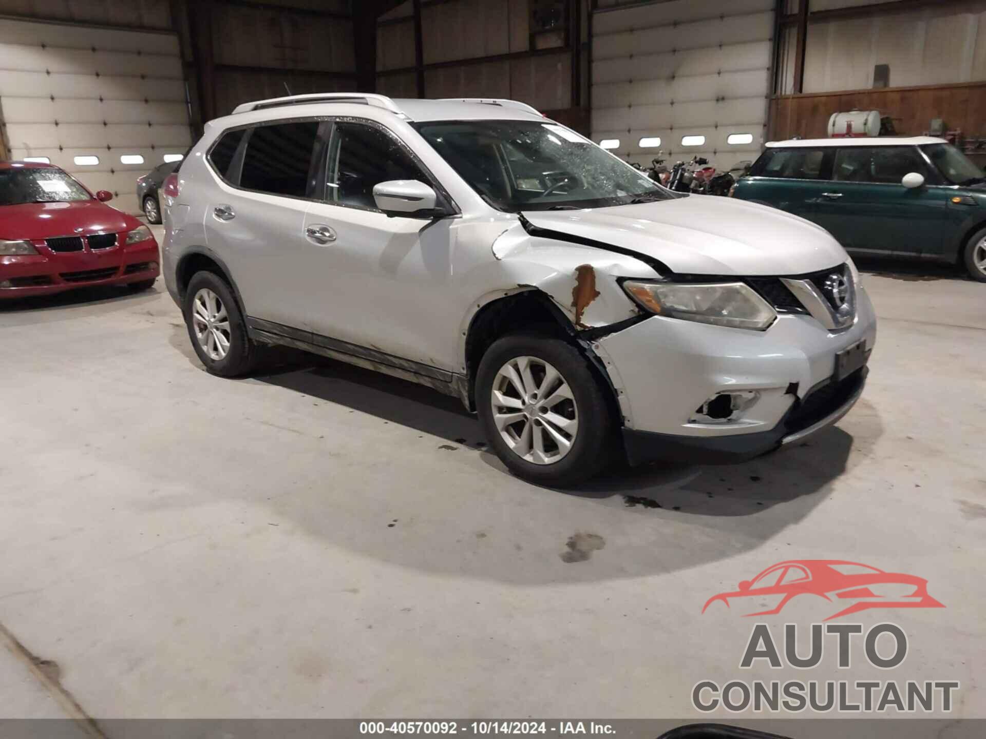 NISSAN ROGUE 2016 - KNMAT2MV9GP640156