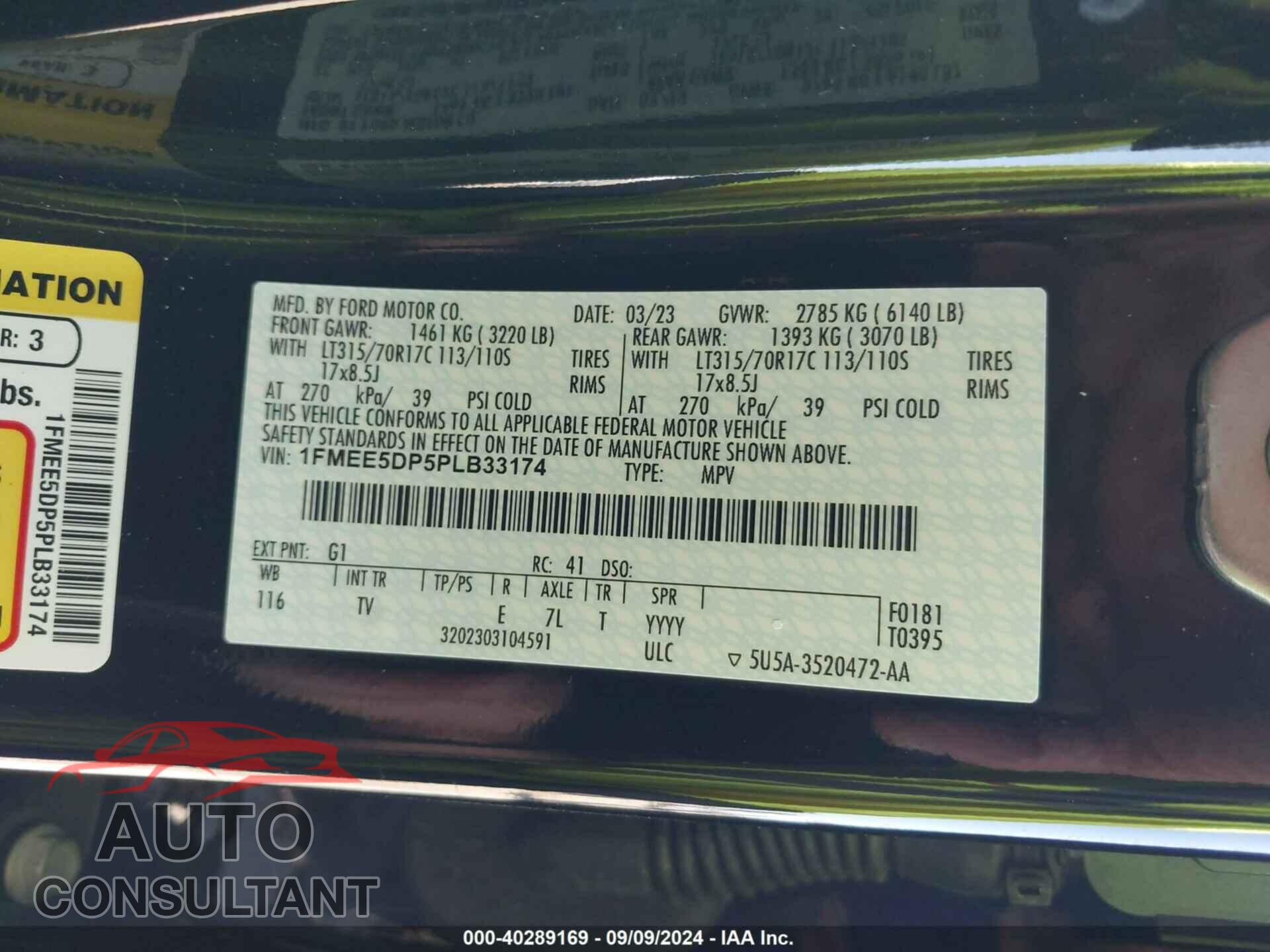 FORD BRONCO 2023 - 1FMEE5DP5PLB33174