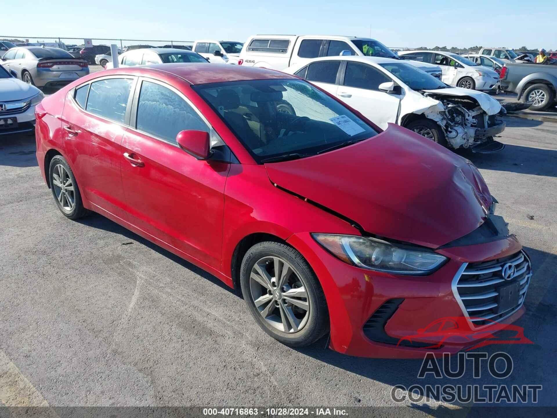 HYUNDAI ELANTRA 2018 - 5NPD84LF6JH245214