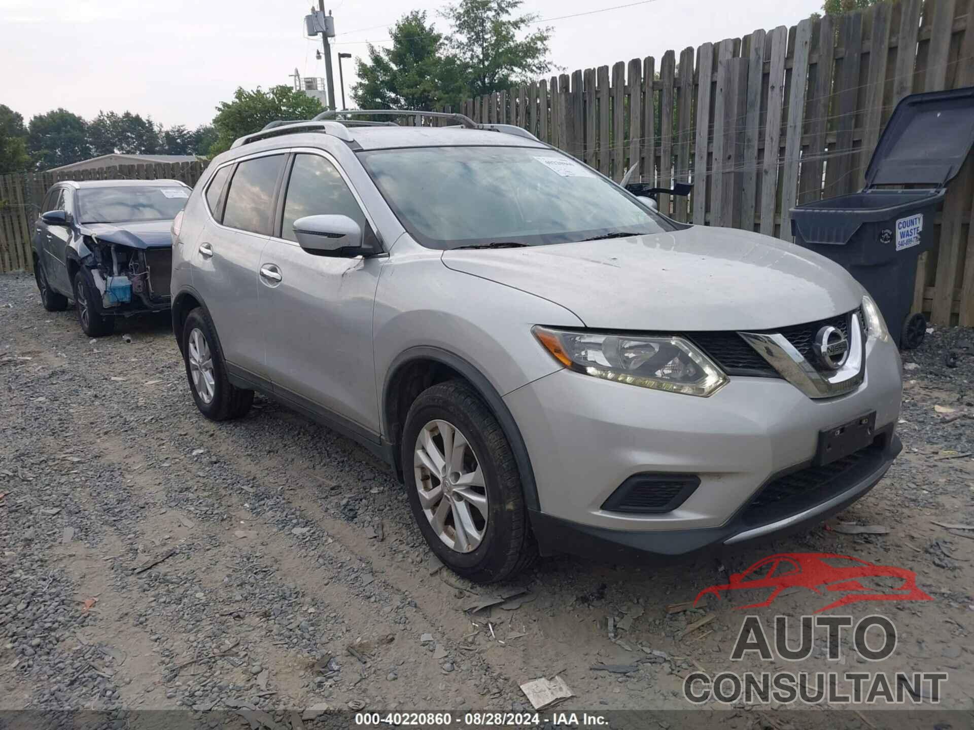 NISSAN ROGUE 2016 - KNMAT2MV1GP685284