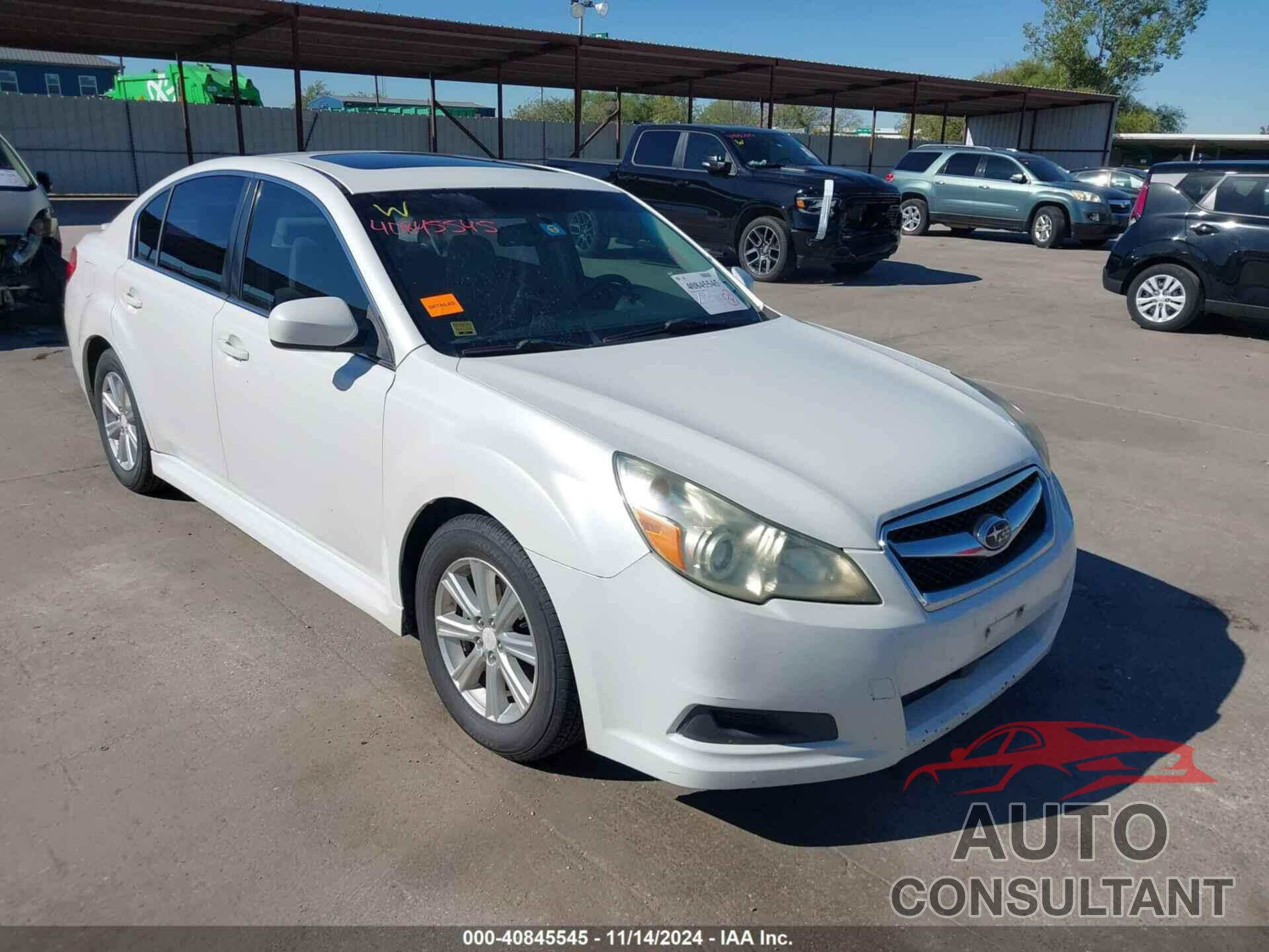 SUBARU LEGACY 2011 - 4S3BMCG63B3218766