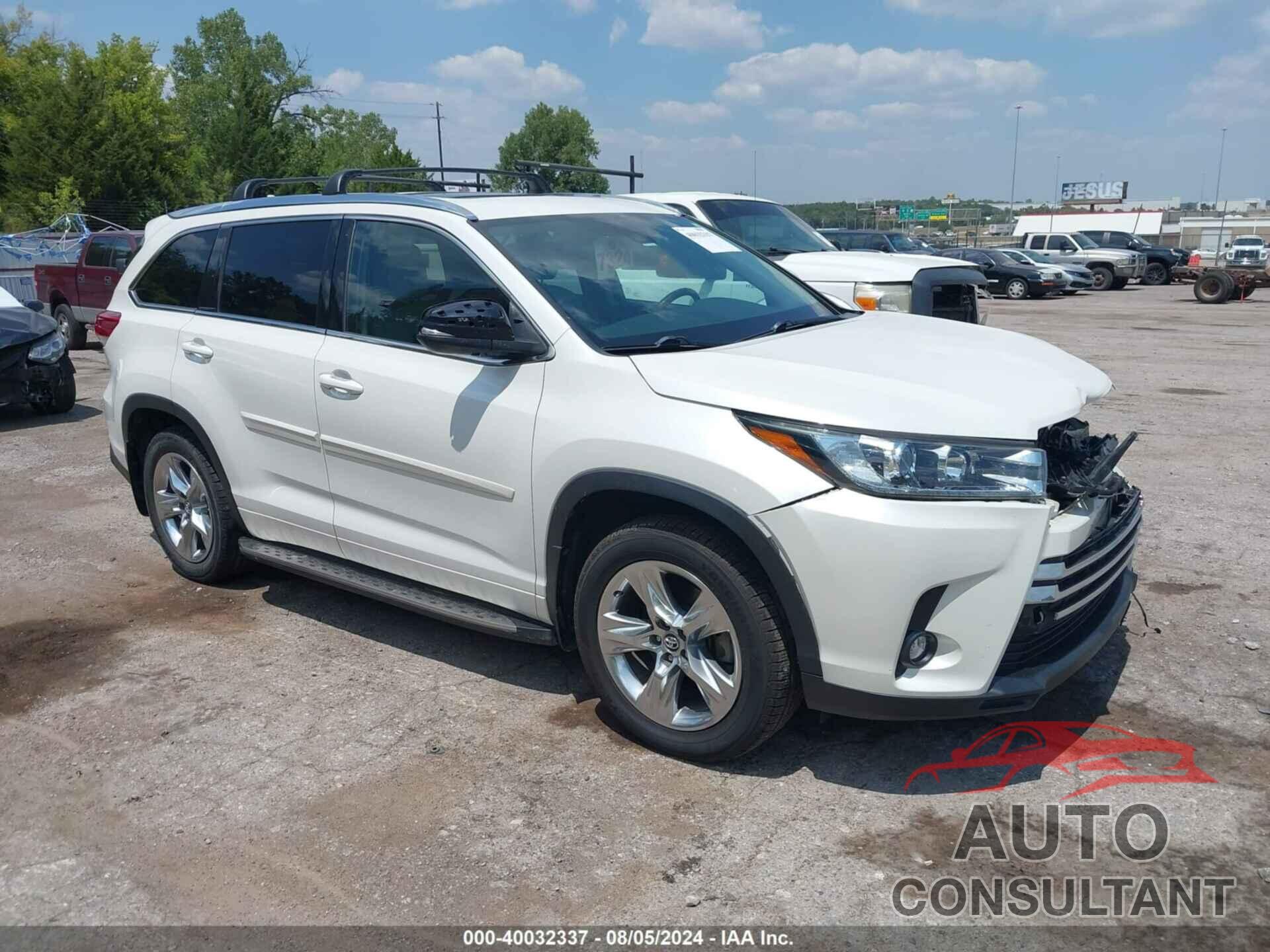 TOYOTA HIGHLANDER 2019 - 5TDYZRFHXKS311350