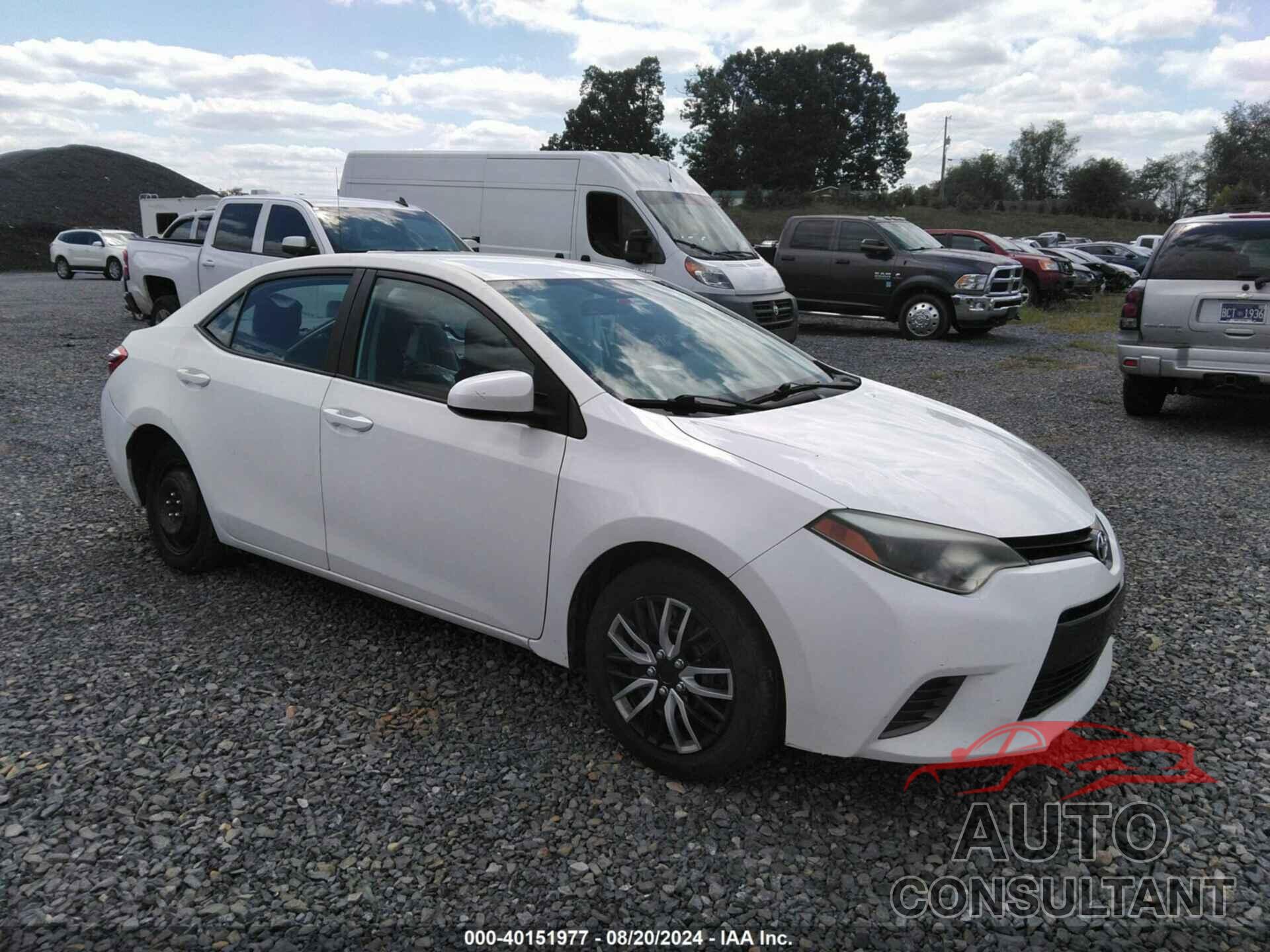 TOYOTA COROLLA 2016 - 2T1BURHE8GC598159