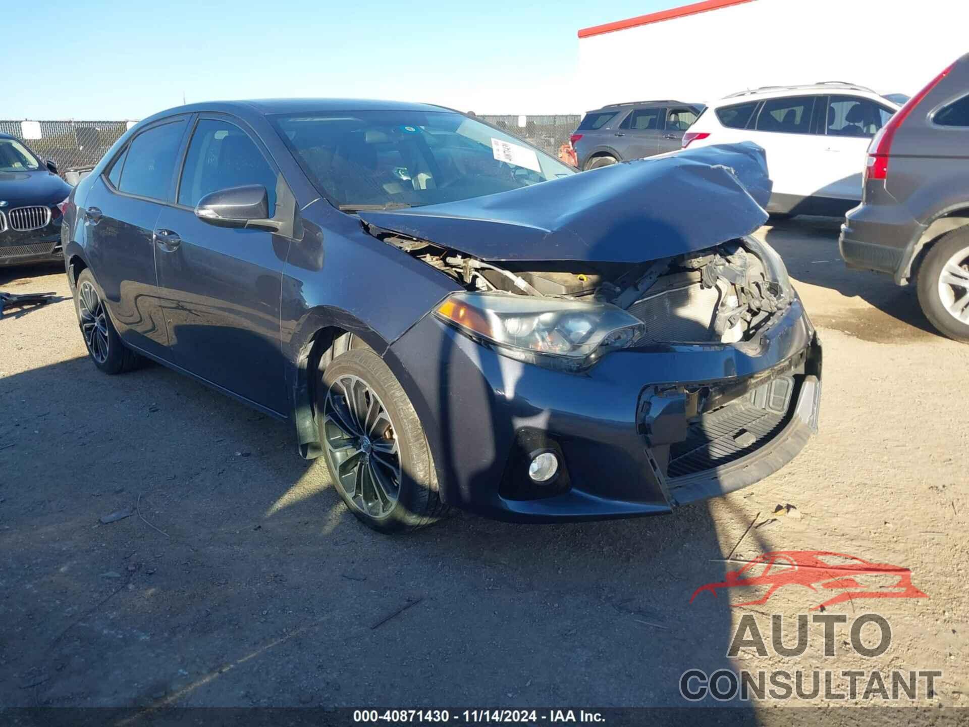 TOYOTA COROLLA 2015 - 5YFBURHEXFP235392