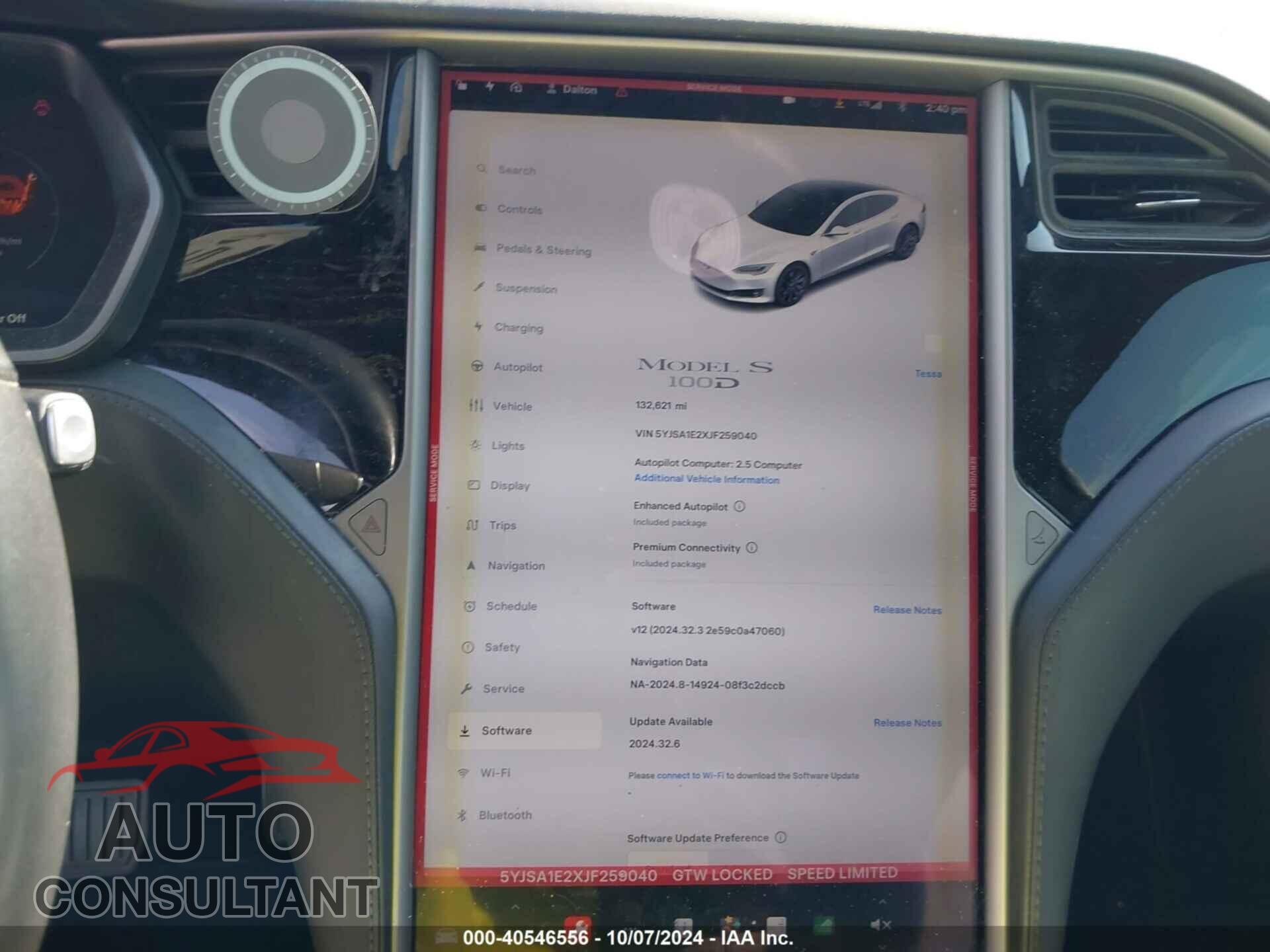 TESLA MODEL S 2018 - 5YJSA1E2XJF259040
