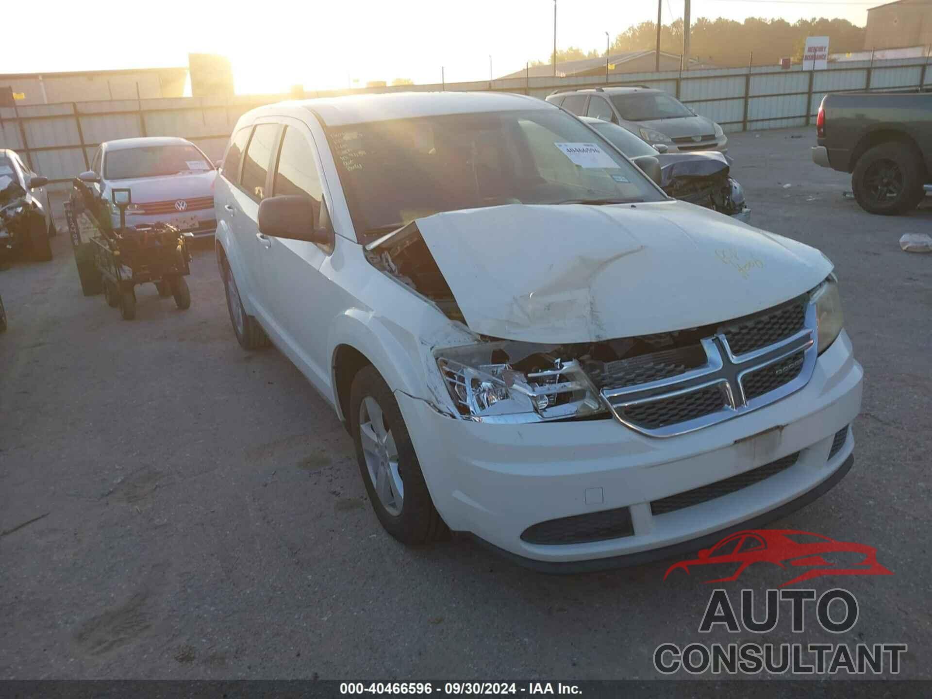 DODGE JOURNEY 2012 - 3C4PDCAB9CT134176