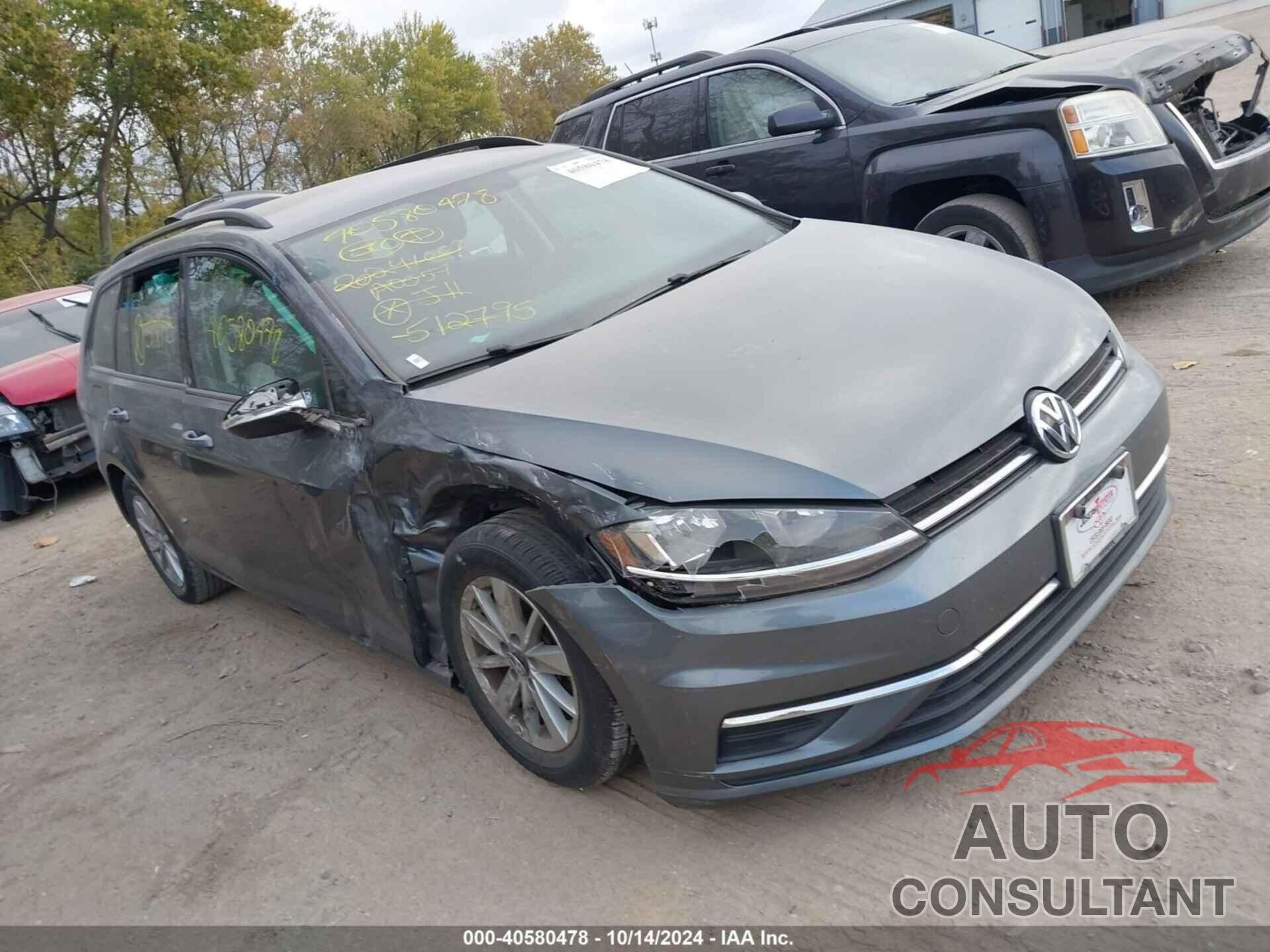 VOLKSWAGEN GOLF SPORTWAGEN 2019 - 3VWY57AUXKM512795