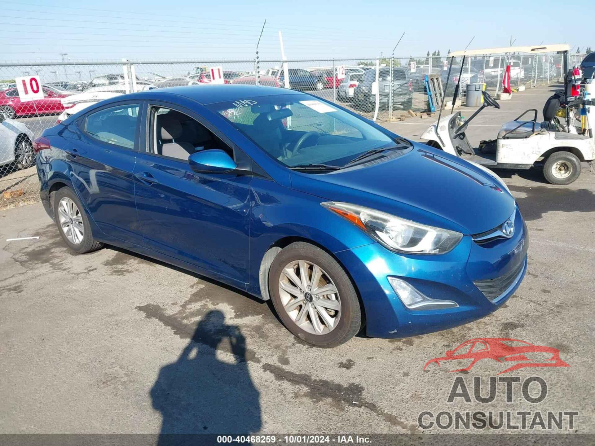 HYUNDAI ELANTRA 2016 - KMHDH4AE2GU491052