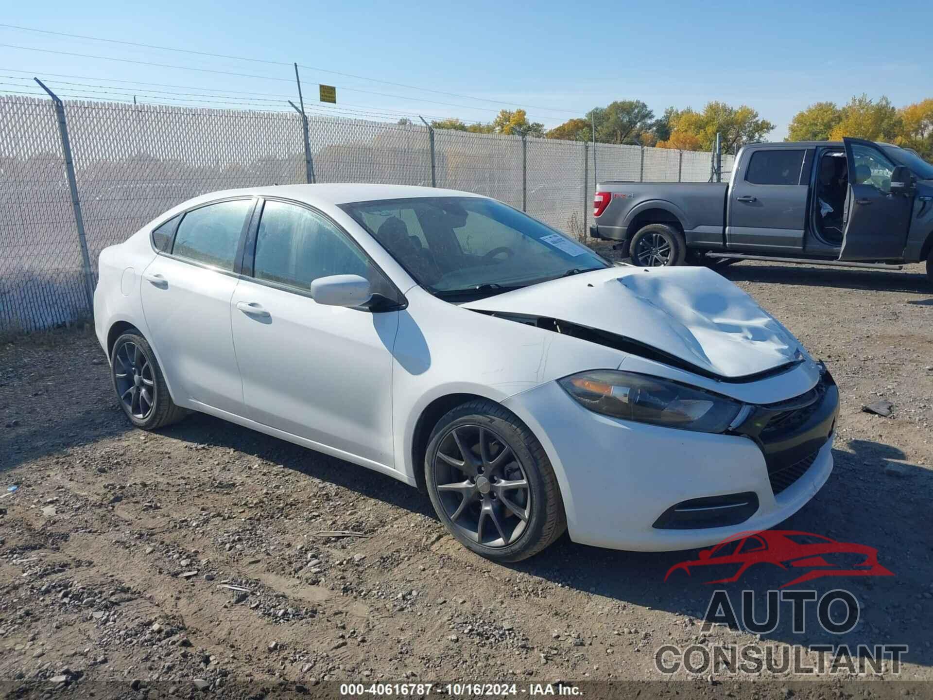 DODGE DART 2016 - 1C3CDFAA2GD767433