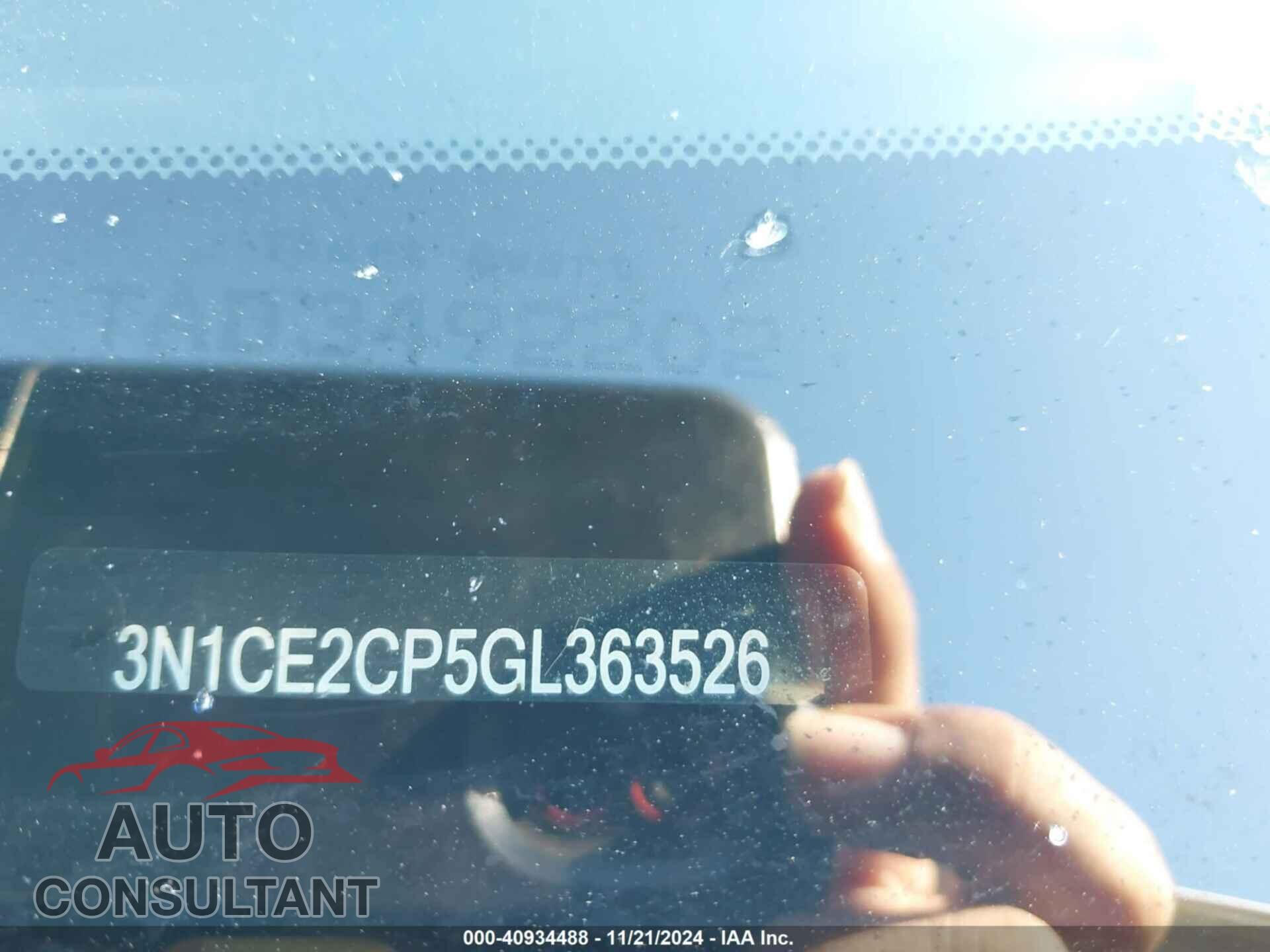 NISSAN VERSA NOTE 2016 - 3N1CE2CP5GL363526