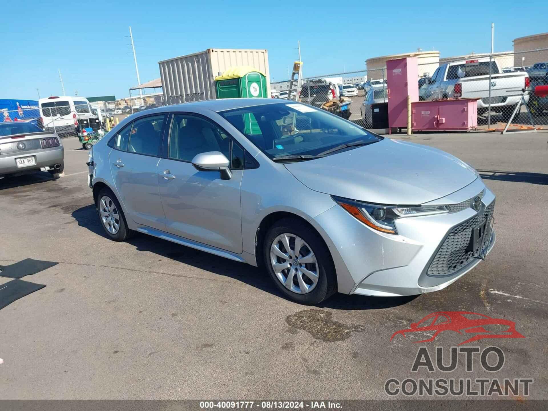 TOYOTA COROLLA 2020 - JTDEPRAE7LJ064535