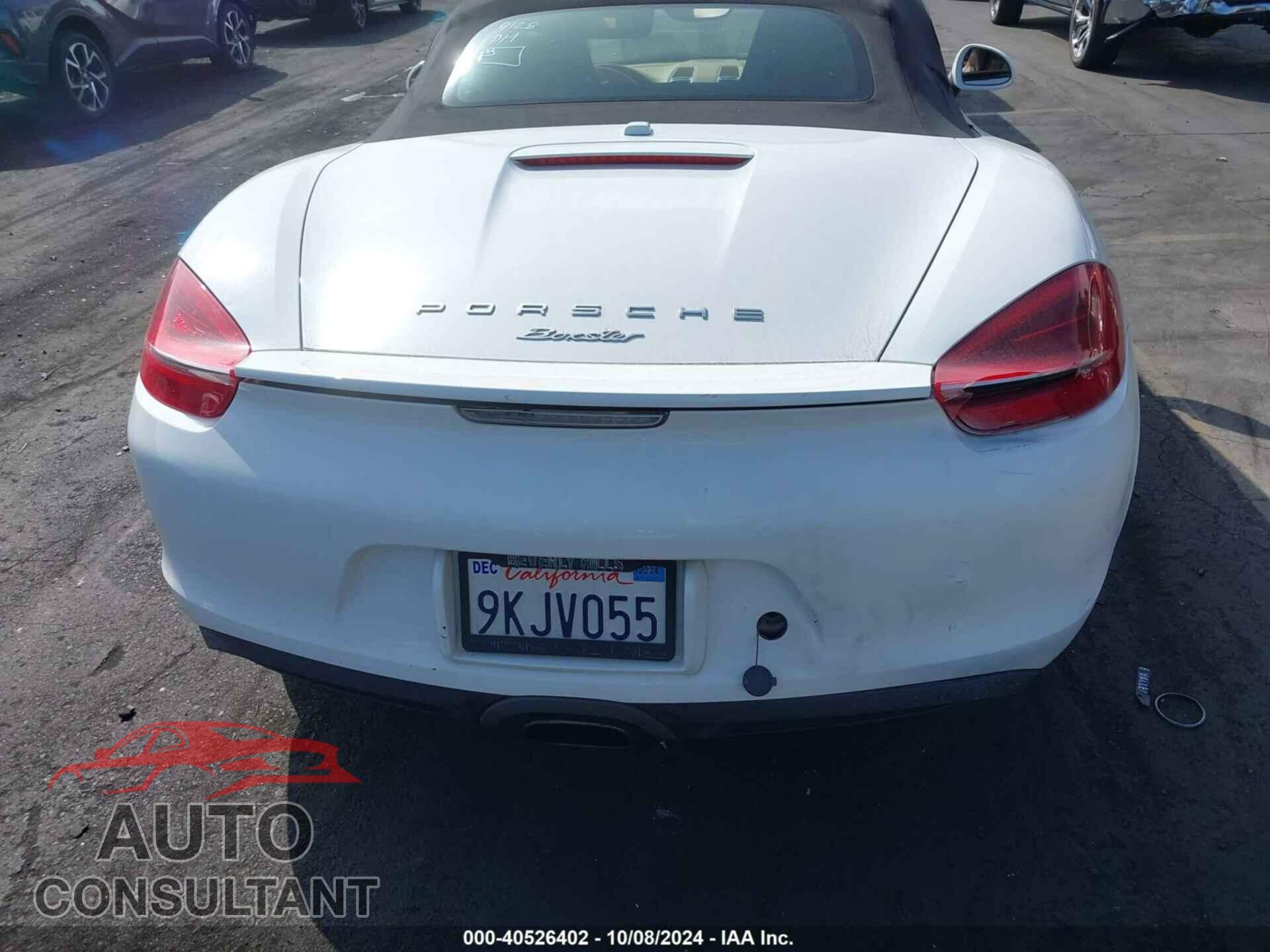PORSCHE BOXSTER 2016 - WP0CA2A83GS120562