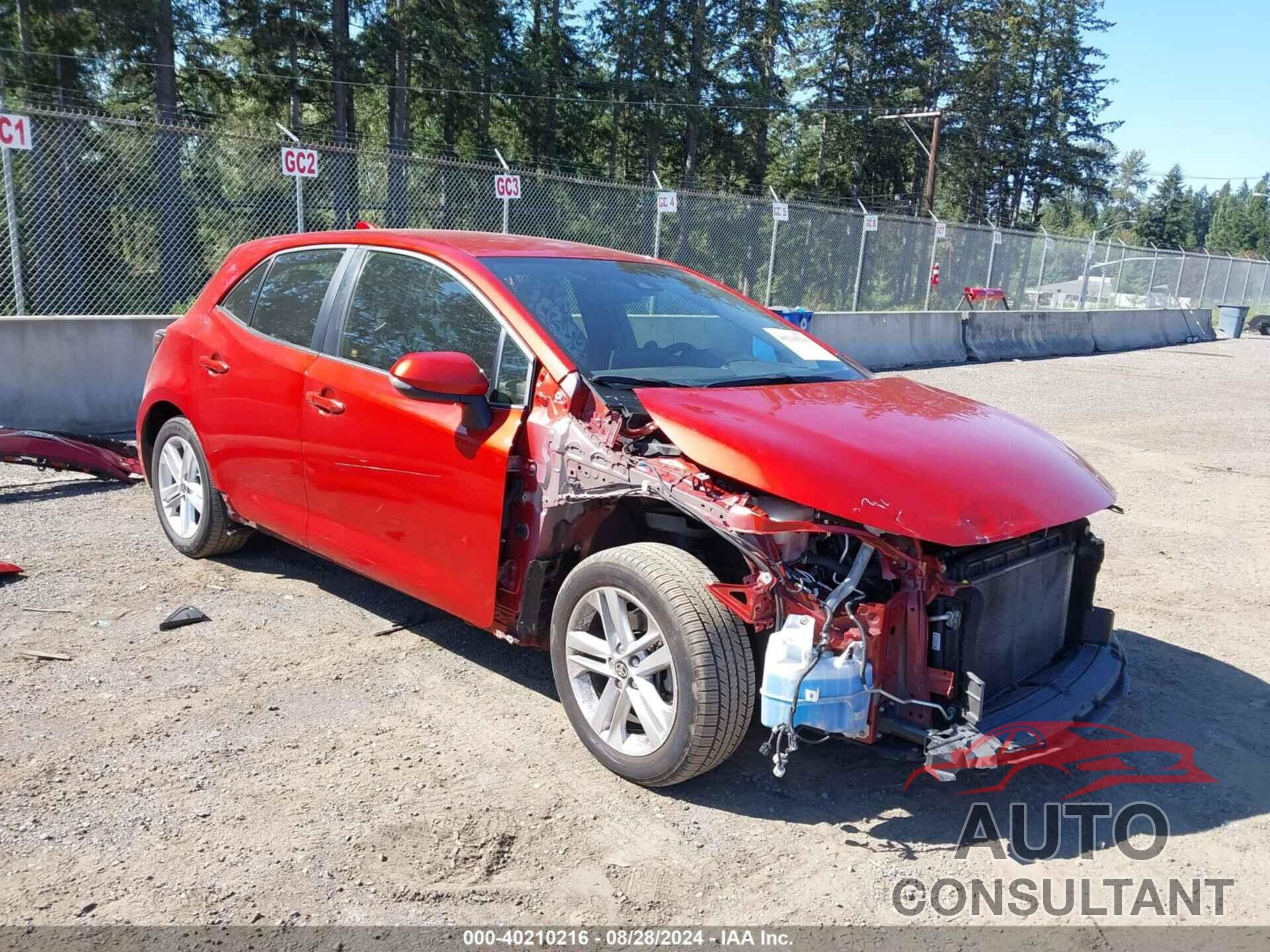 TOYOTA COROLLA 2019 - JTNK4RBE9K3043114