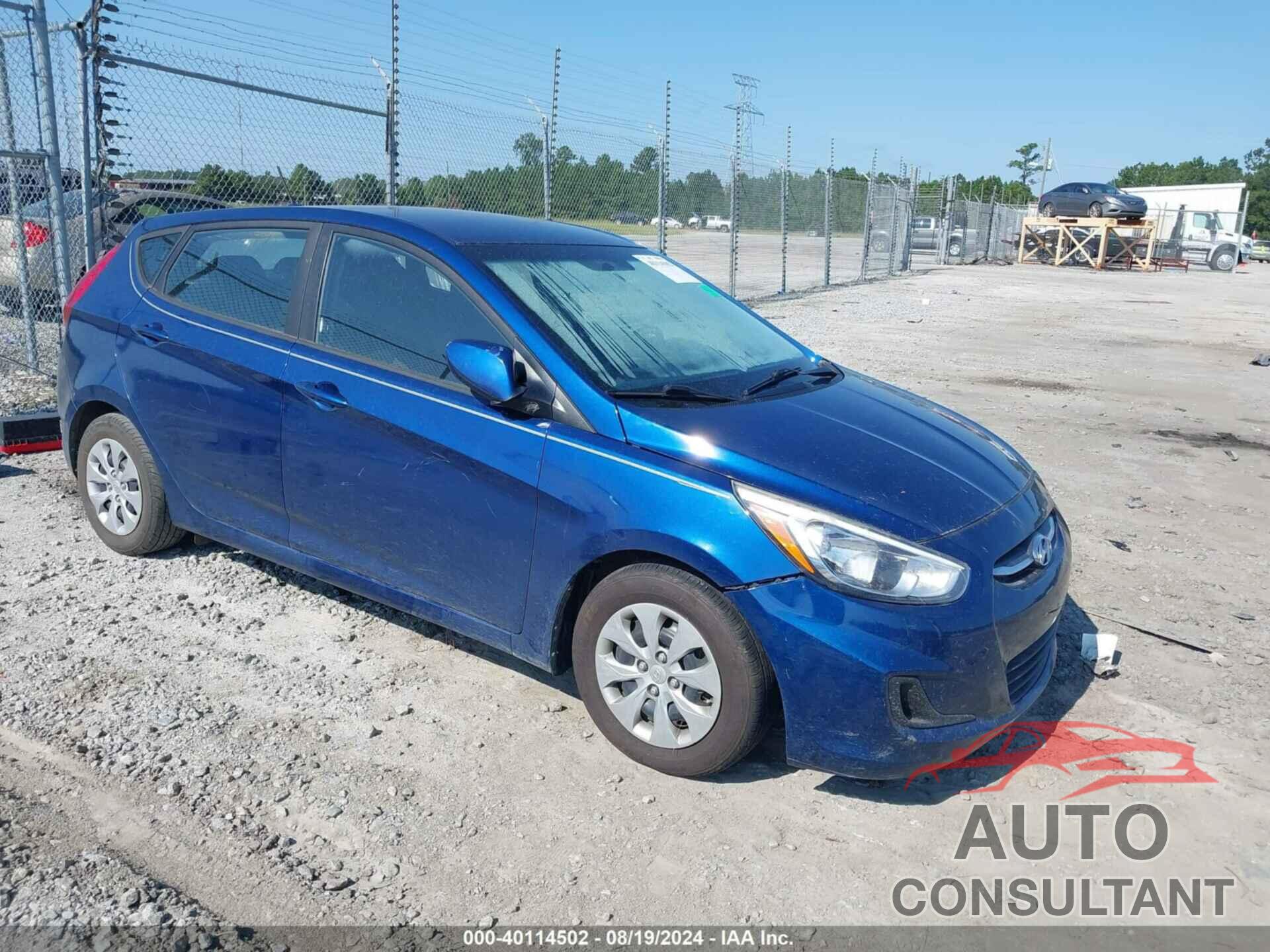 HYUNDAI ACCENT 2016 - KMHCT5AE9GU262982