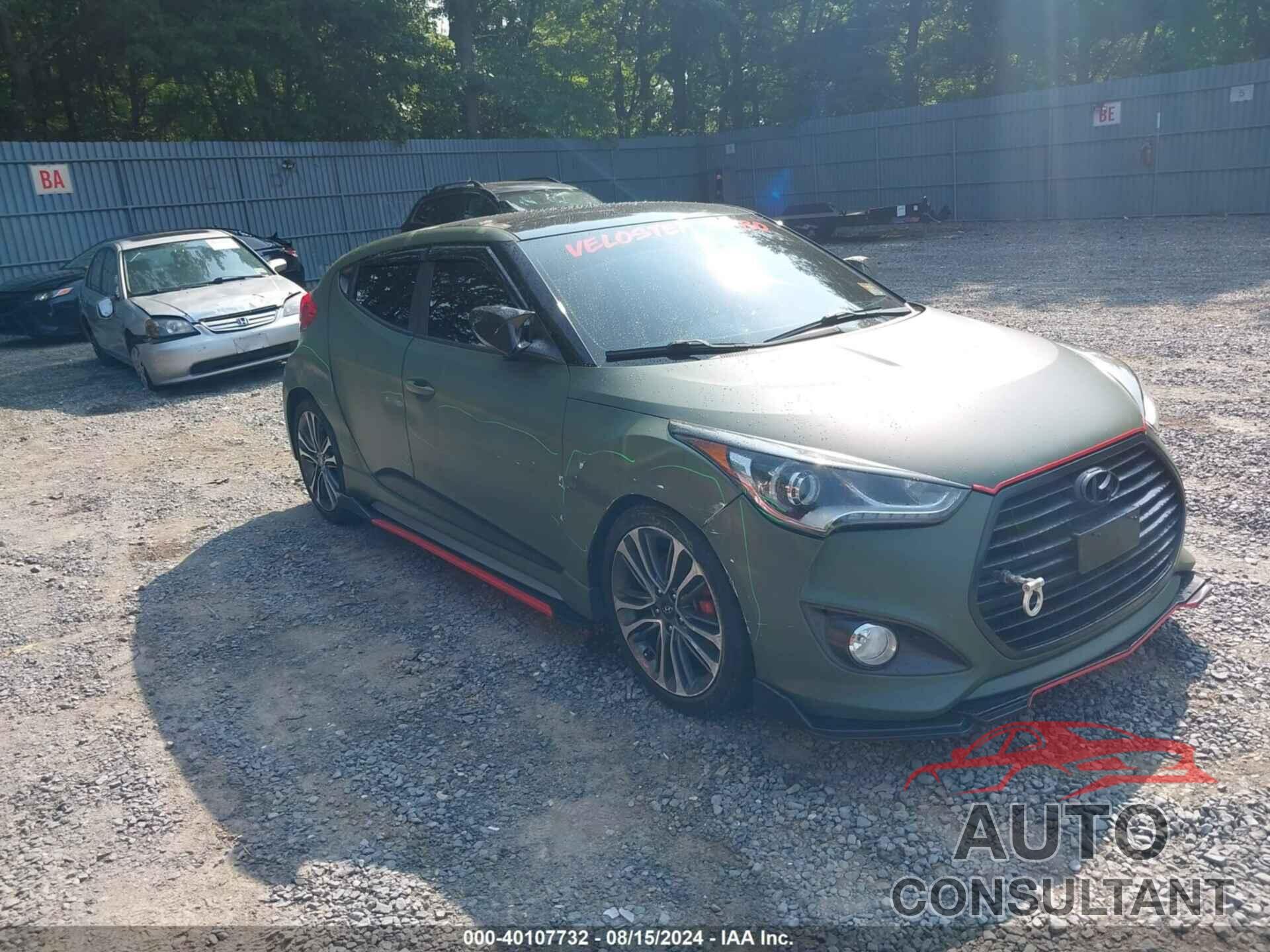 HYUNDAI VELOSTER 2016 - KMHTC6AEXGU288934