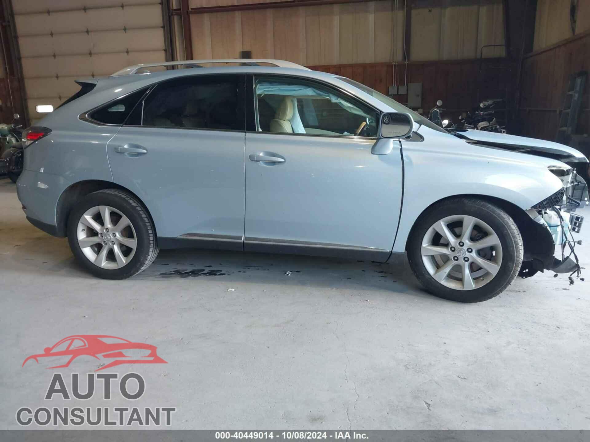LEXUS RX 350 2012 - 2T2BK1BA9CC152010