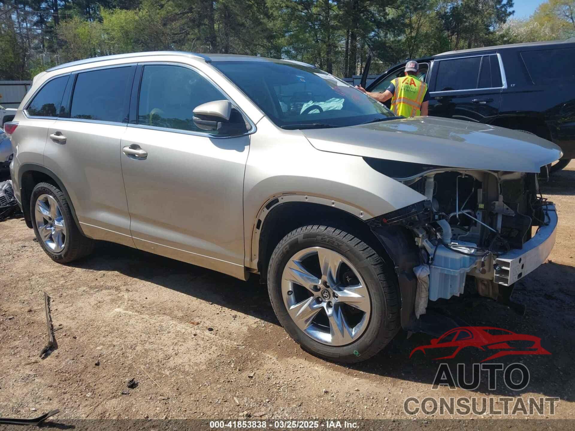 TOYOTA HIGHLANDER 2016 - 5TDDKRFH0GS247135