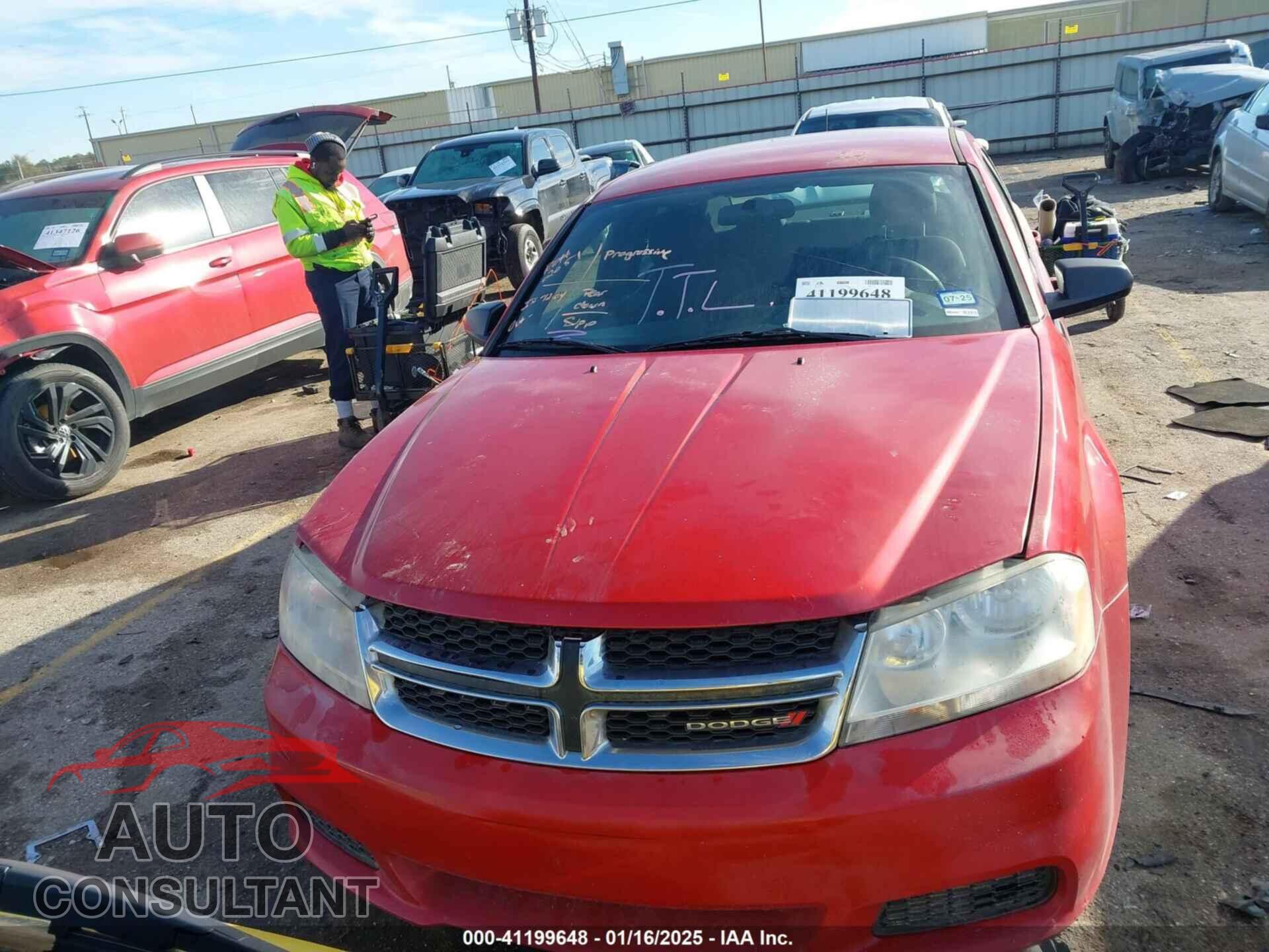 DODGE AVENGER 2013 - 1C3CDZAB3DN625964