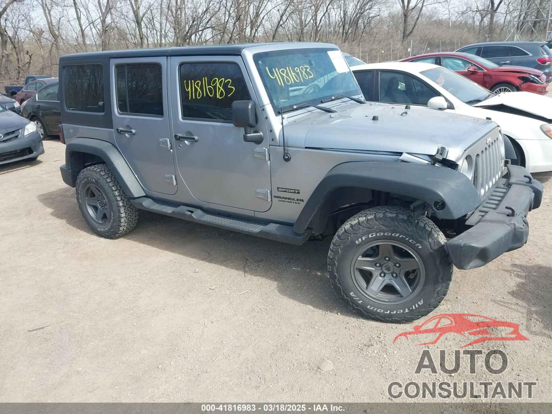 JEEP WRANGLER UNLIMITED 2013 - 1C4BJWDG4DL581166