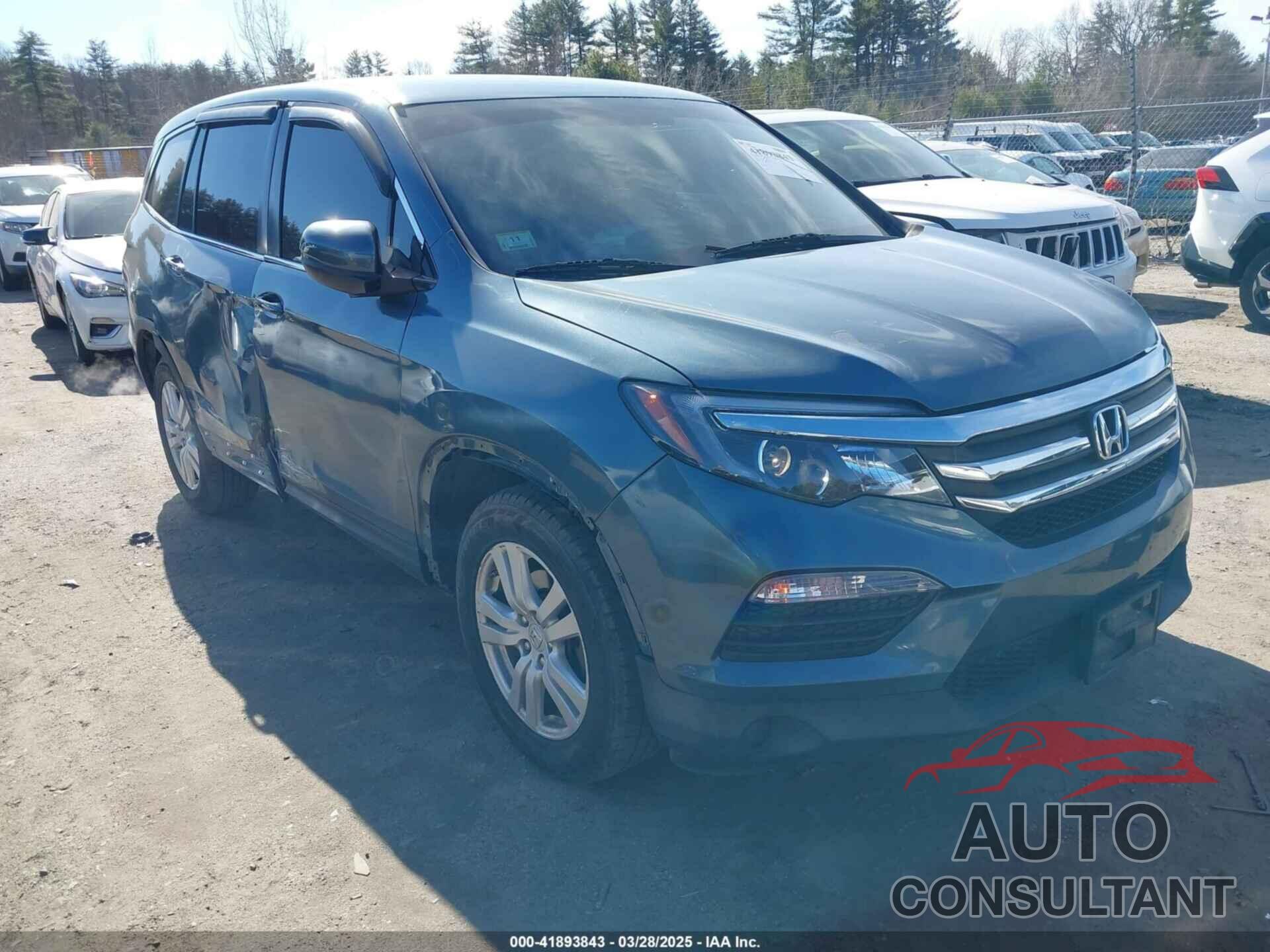 HONDA PILOT 2016 - 5FNYF6H12GB079460