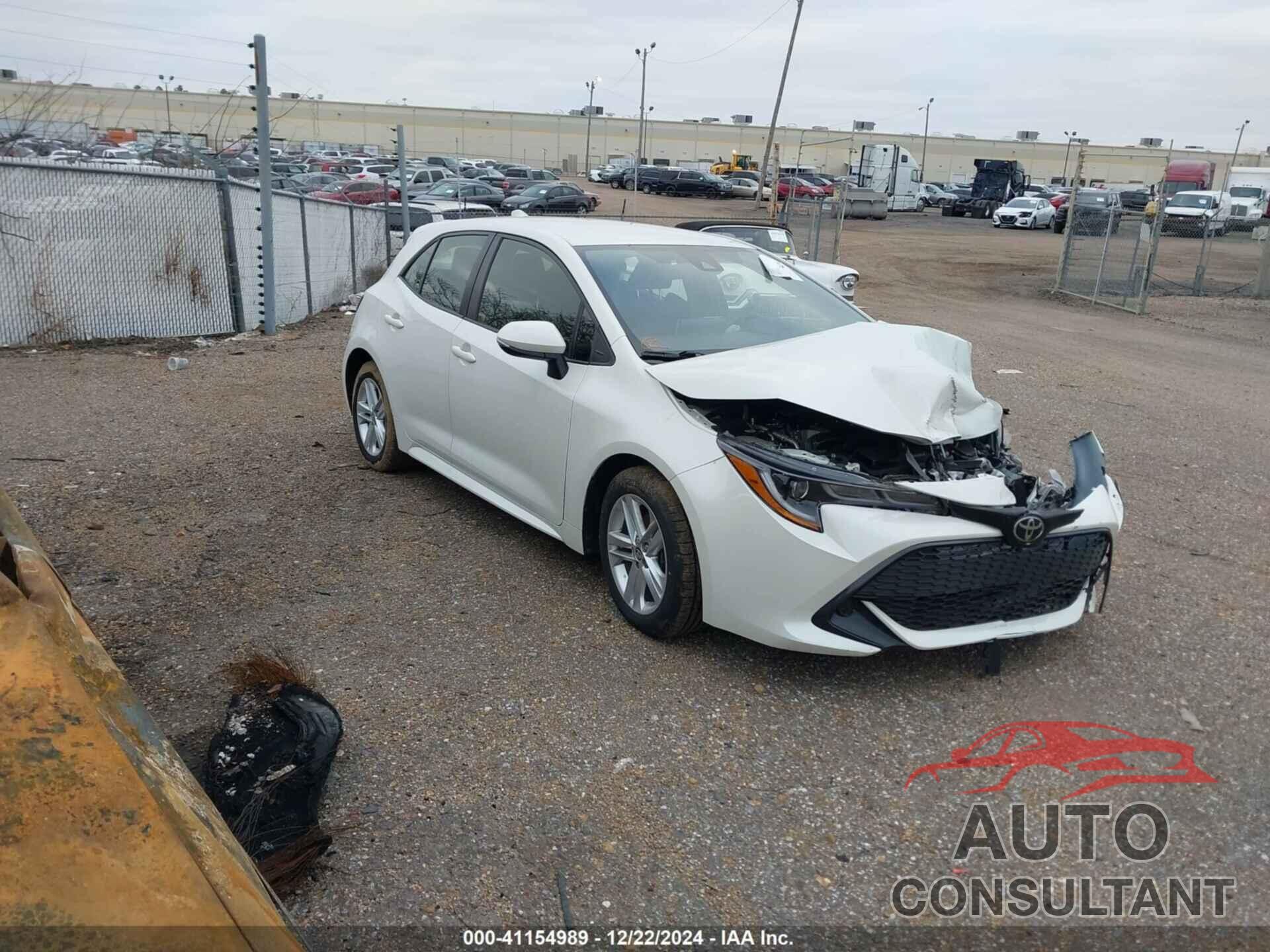 TOYOTA COROLLA 2019 - JTNK4RBE9K3024451