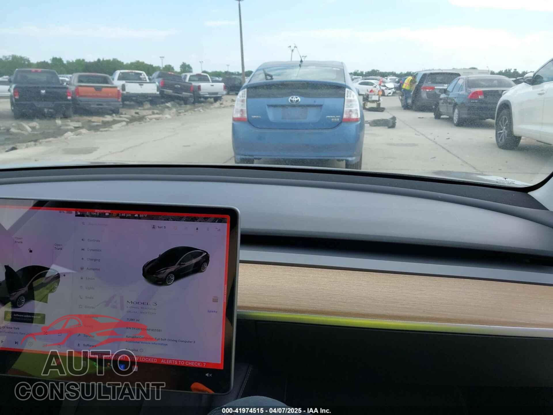 TESLA MODEL 3 2021 - 5YJ3E1EB4MF855581